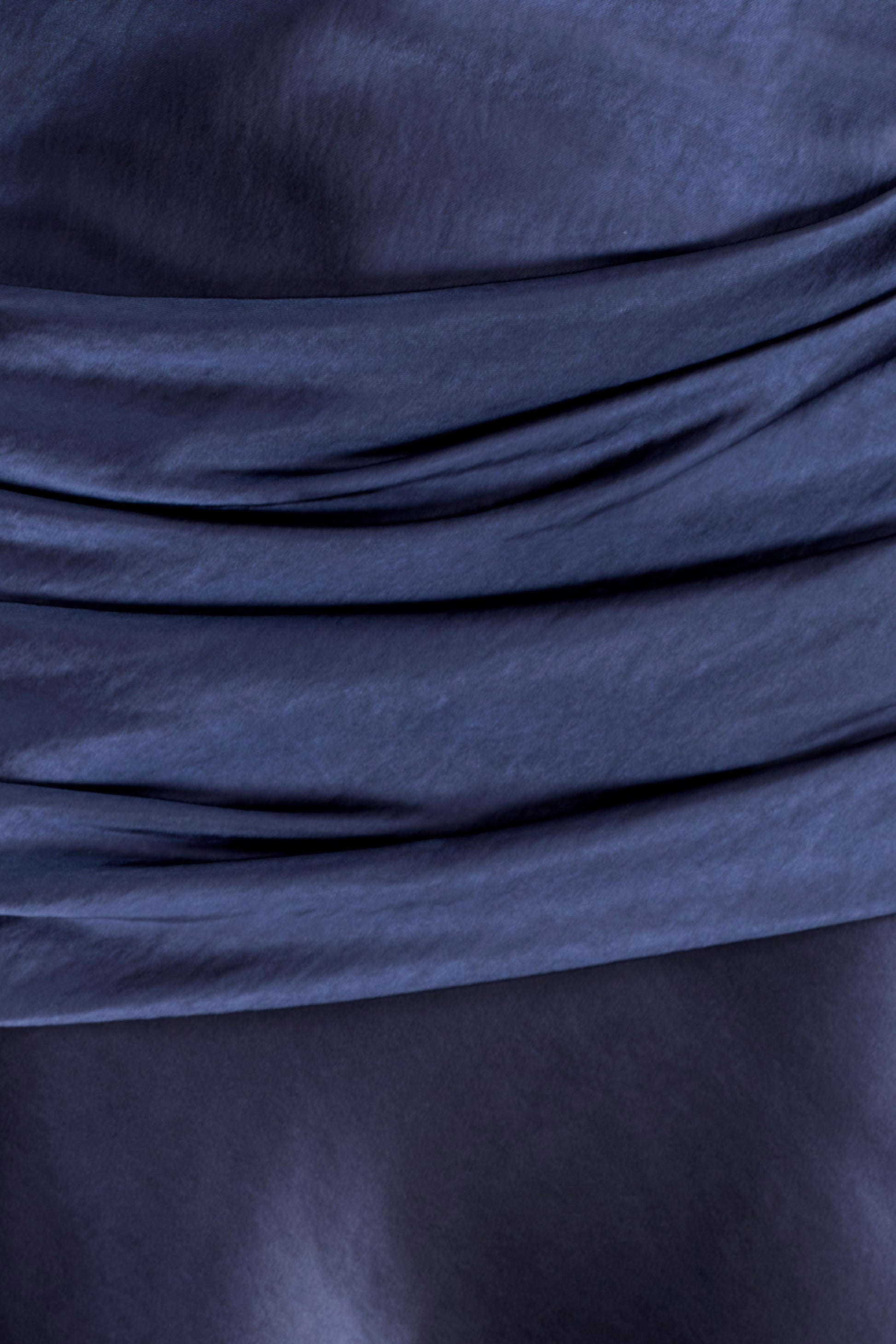 Sarah Strapless Maxi Dress With Waist Tie - Navy #7