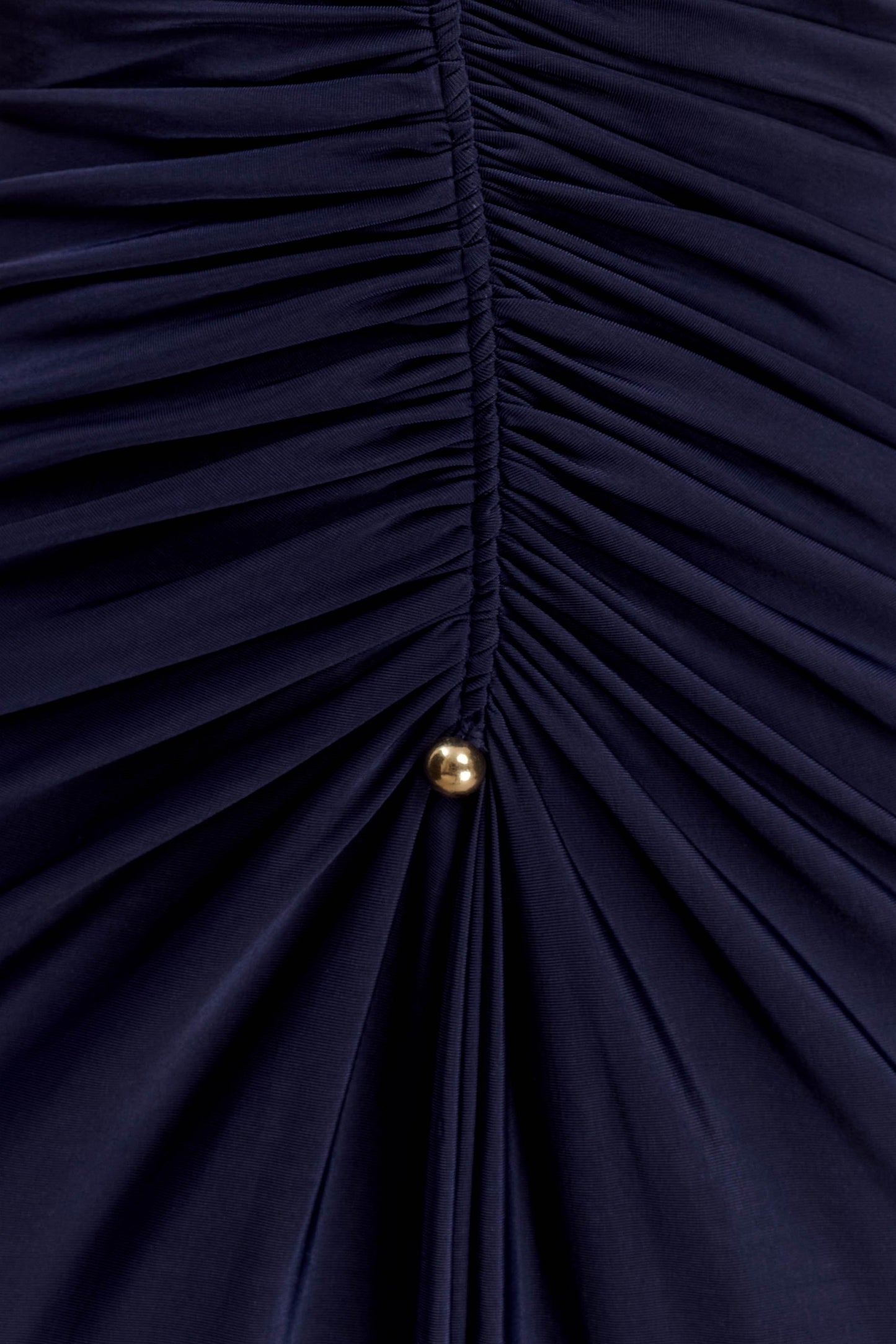 Perrie Slinky Ruched Maxi Dress - Ink Blue