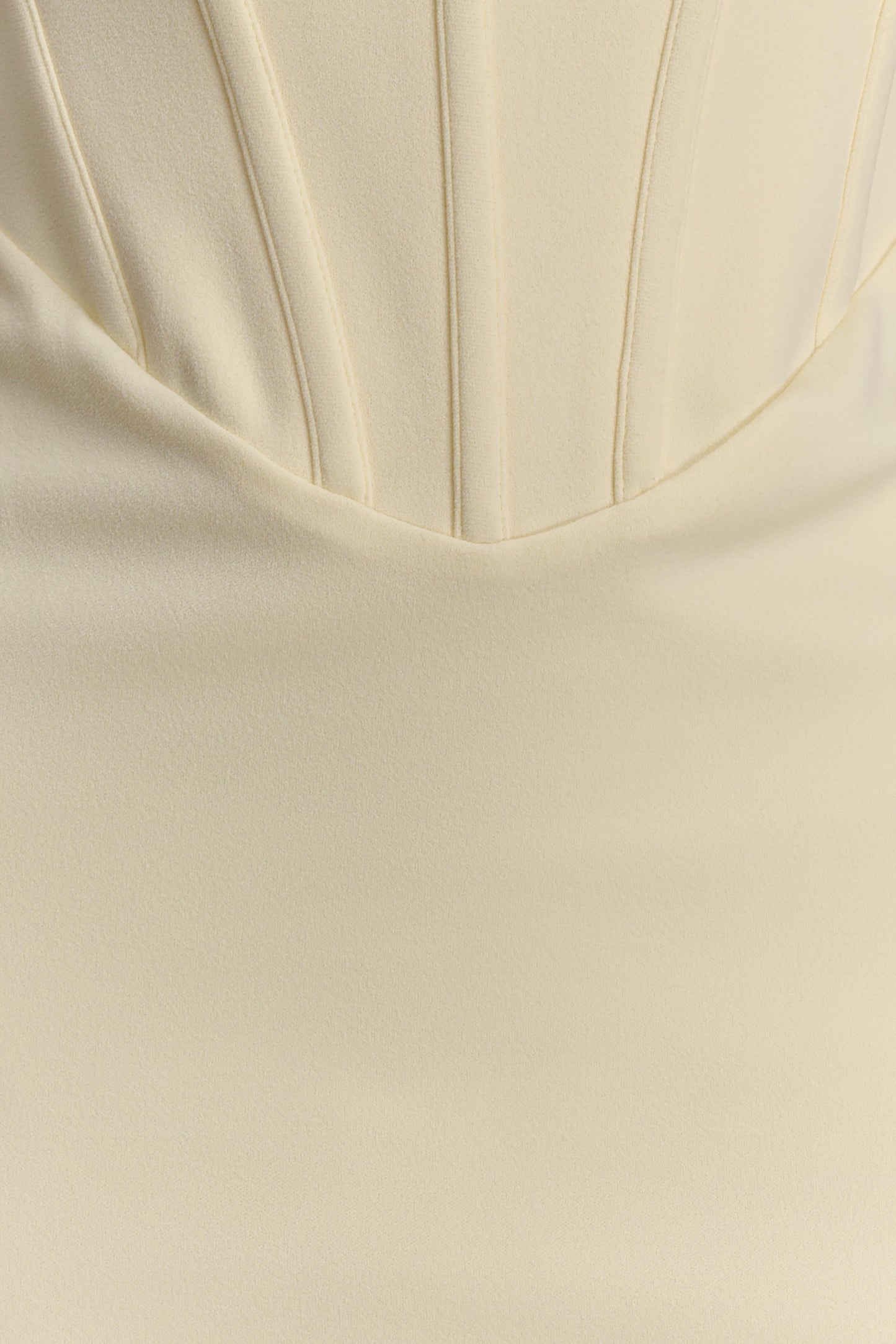 Luella Crepe Corset Maxi Dress - Lemon