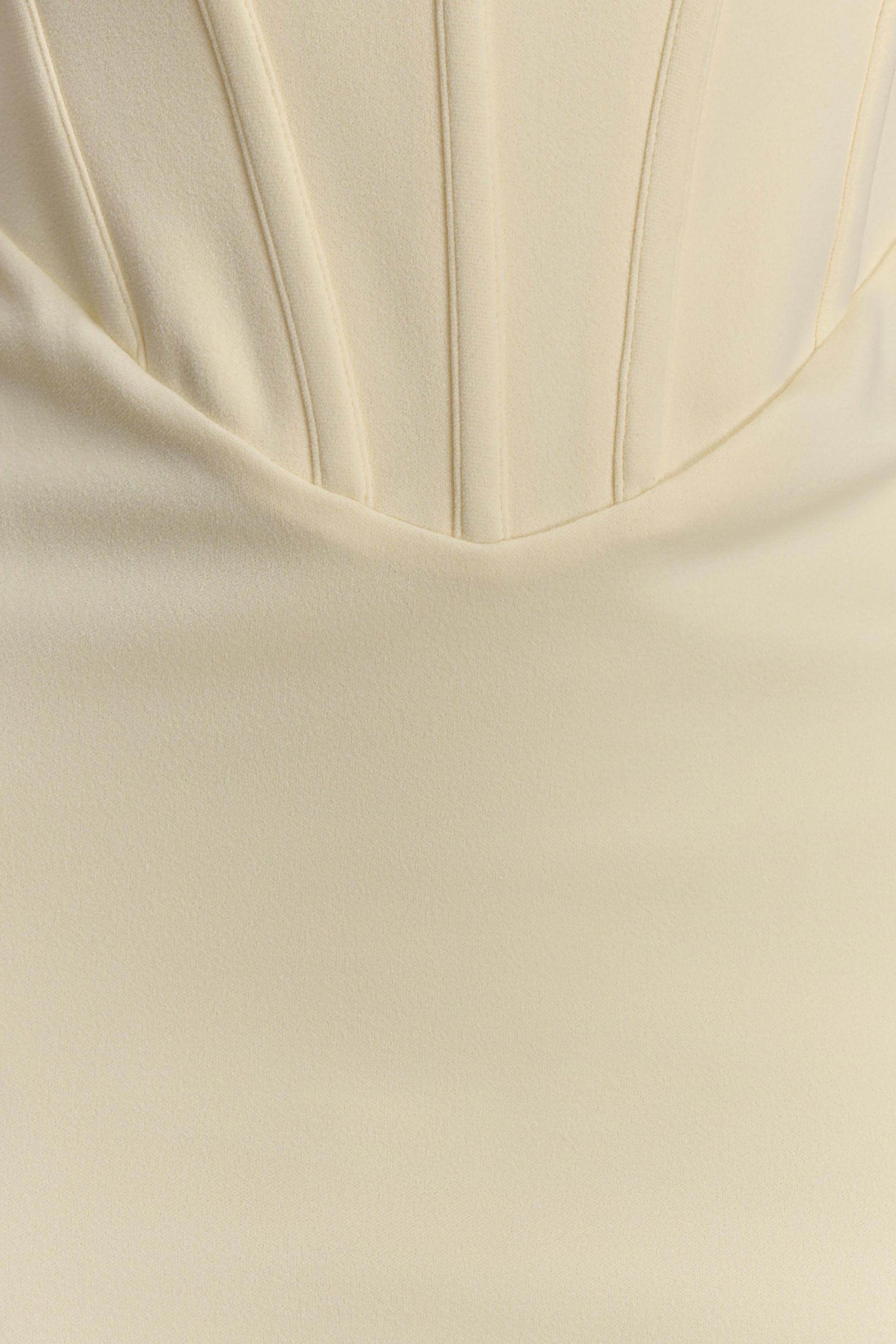 Luella Crepe Corset Maxi Dress - Lemon #9