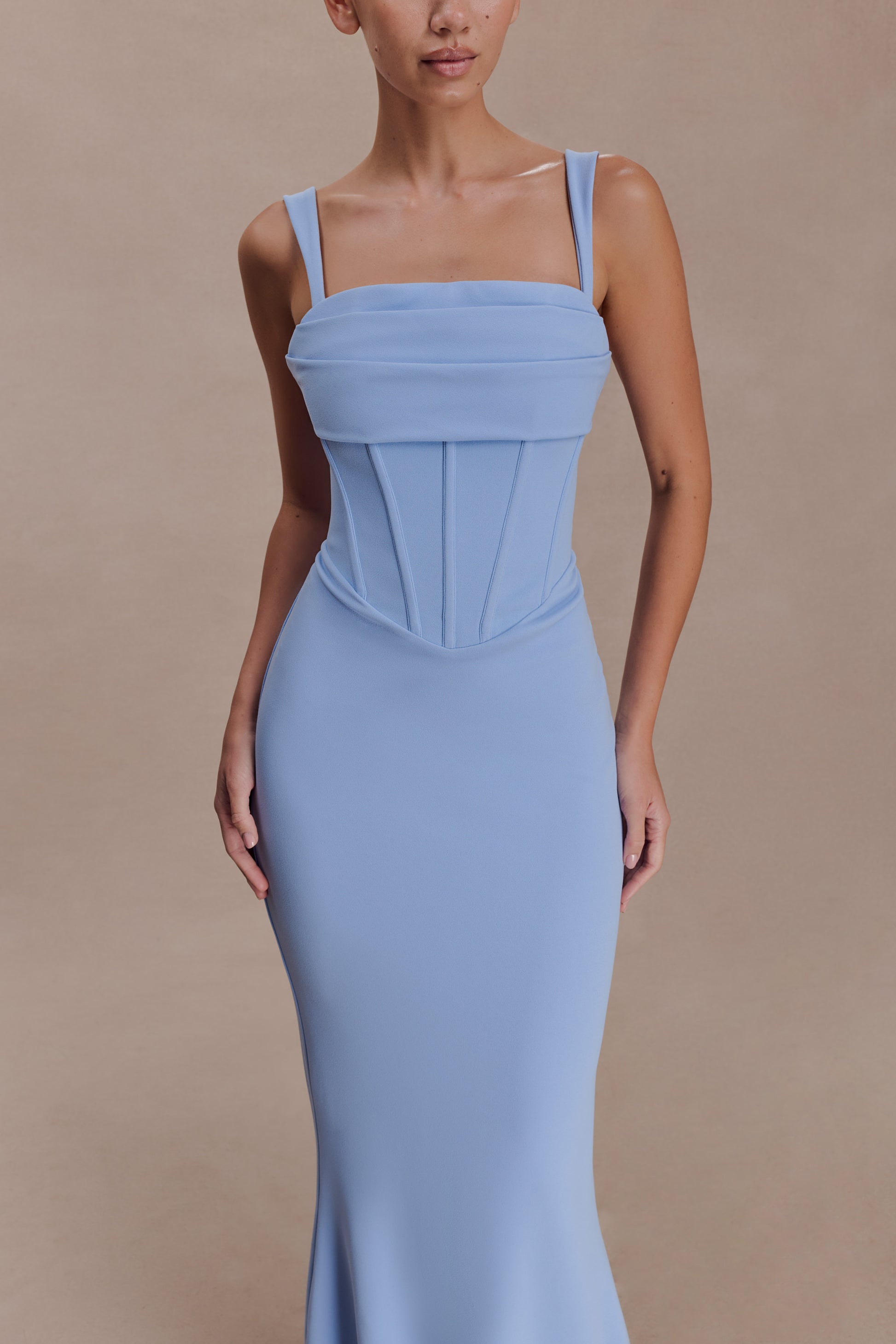 princess polly baby blue dress Bodycon maxi dress - Blue - Women main image 0