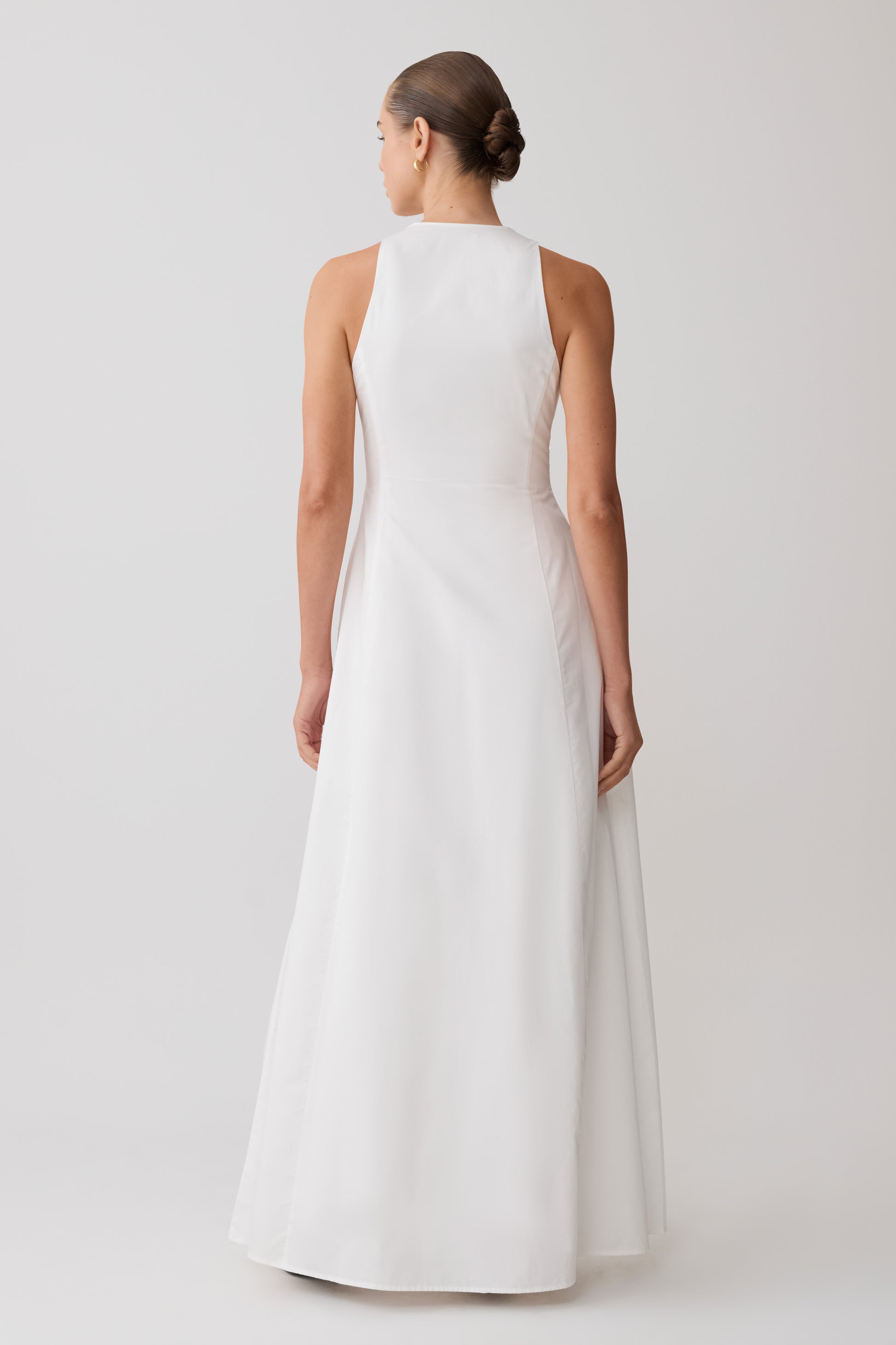 Sienna Button Down Maxi Dress - White #2