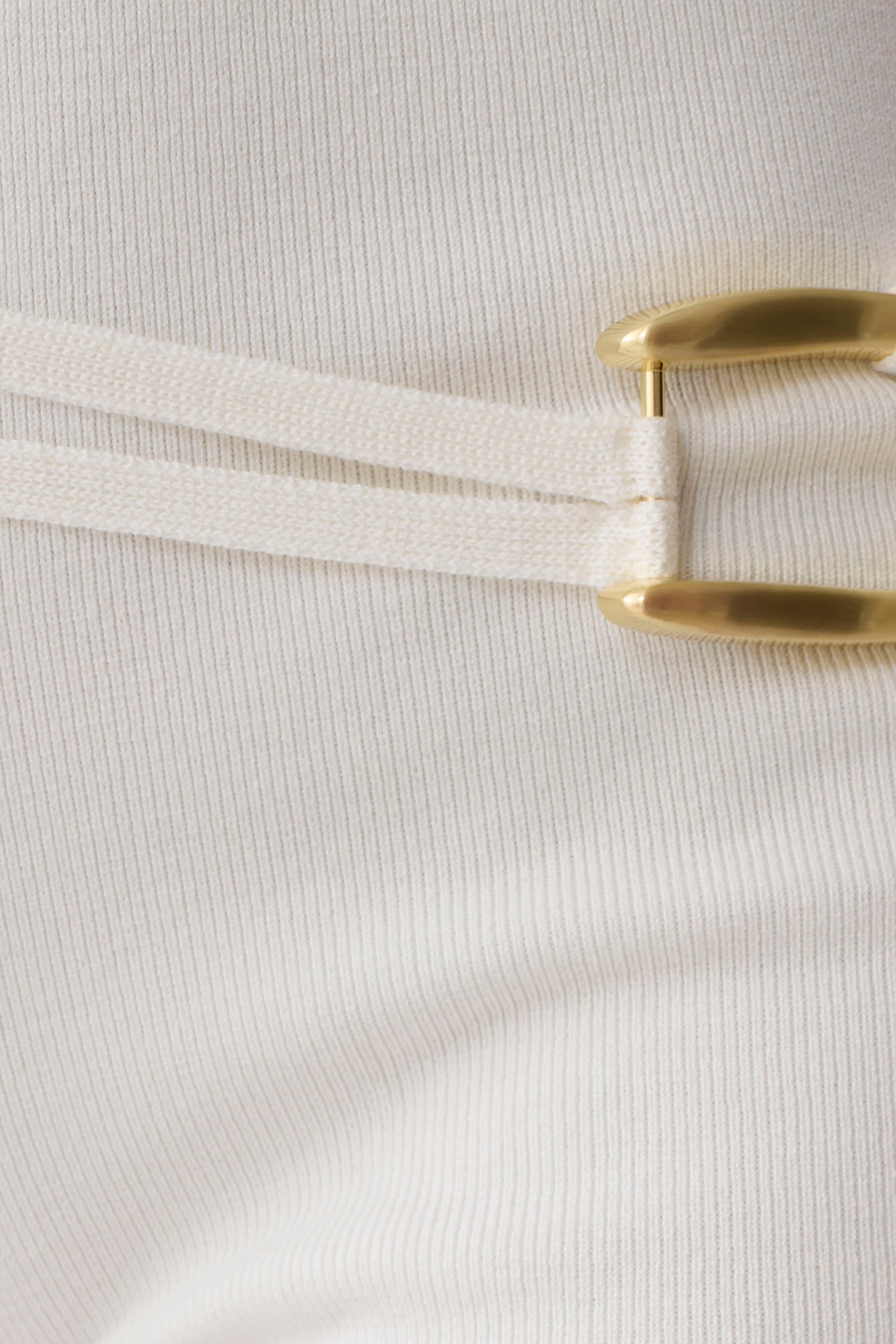 Dimitri Mini Knit Shorts With Belt - Ivory #7