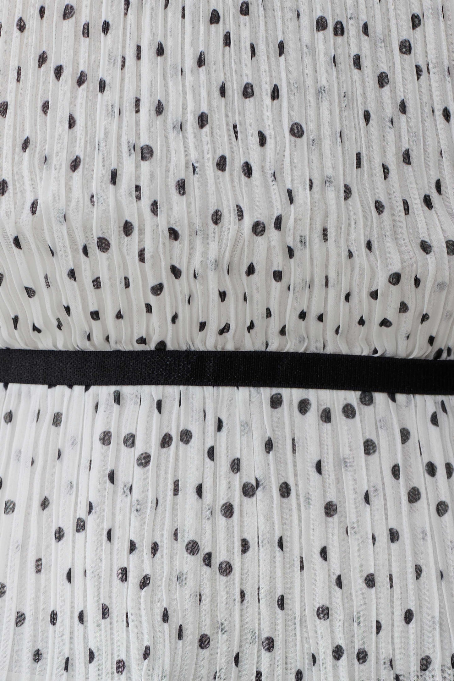 Lilou Pleated Sleeveless Top - Polka Dot