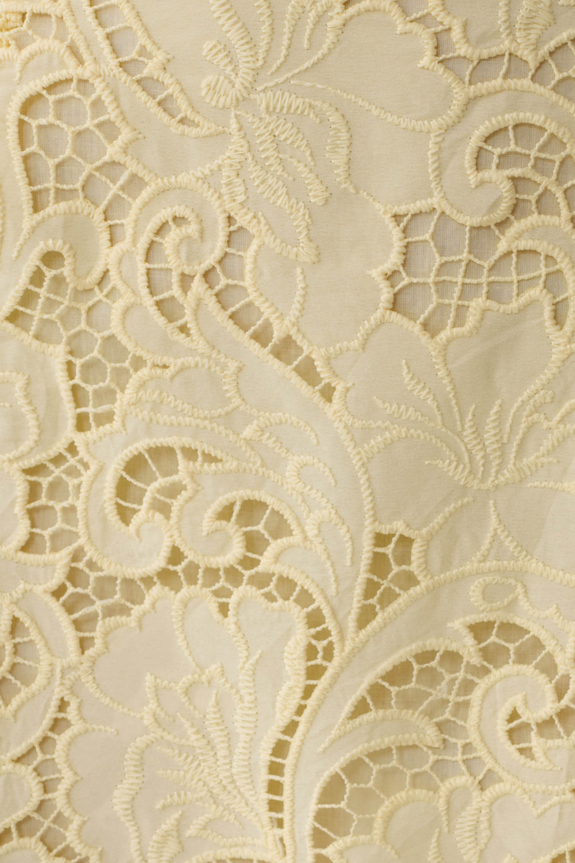 Tessa Broderie Mini Skirt - Lemon #7