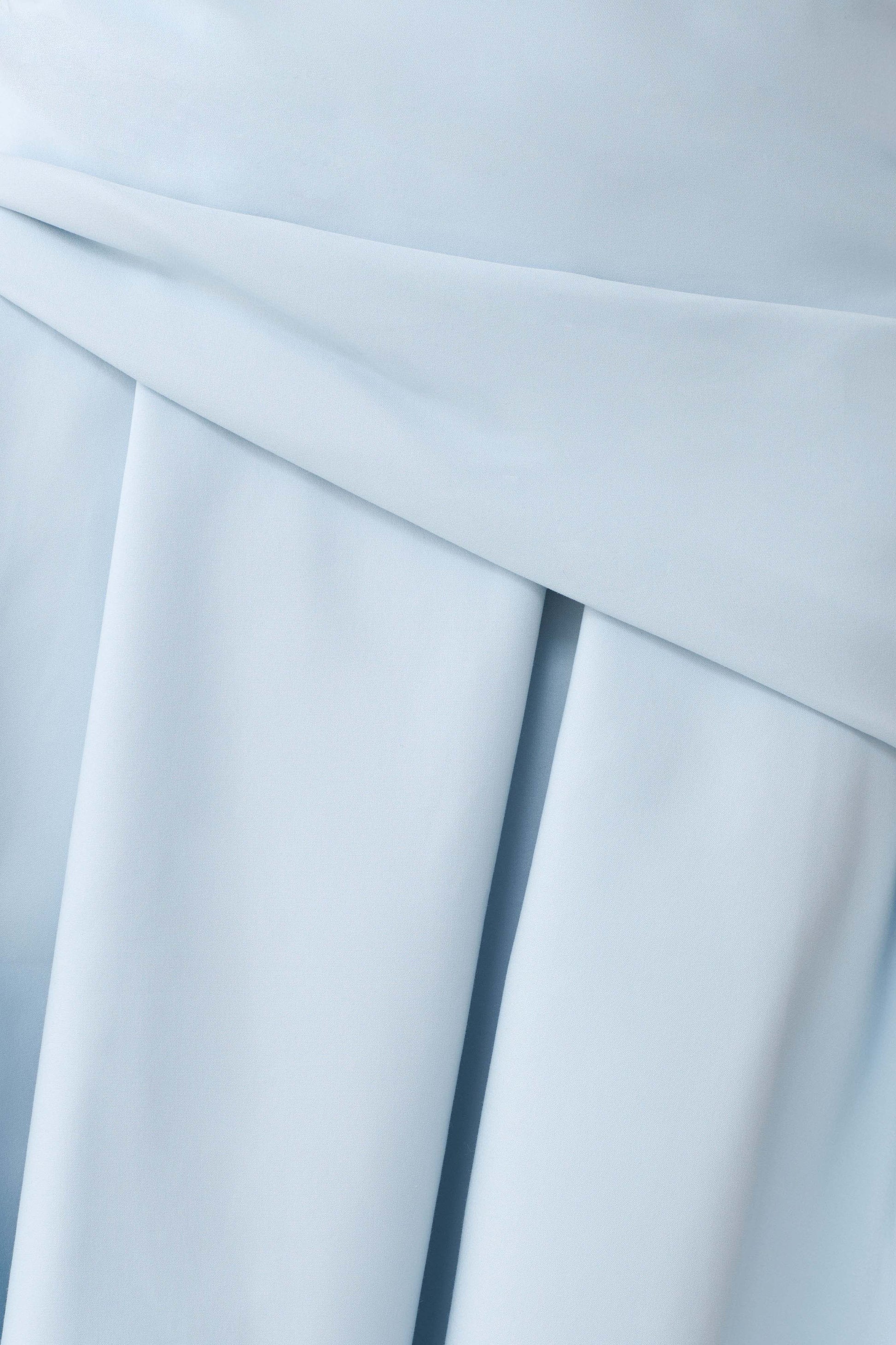 Emily Wrapped Waist Midi Dress - Sky Blue #9