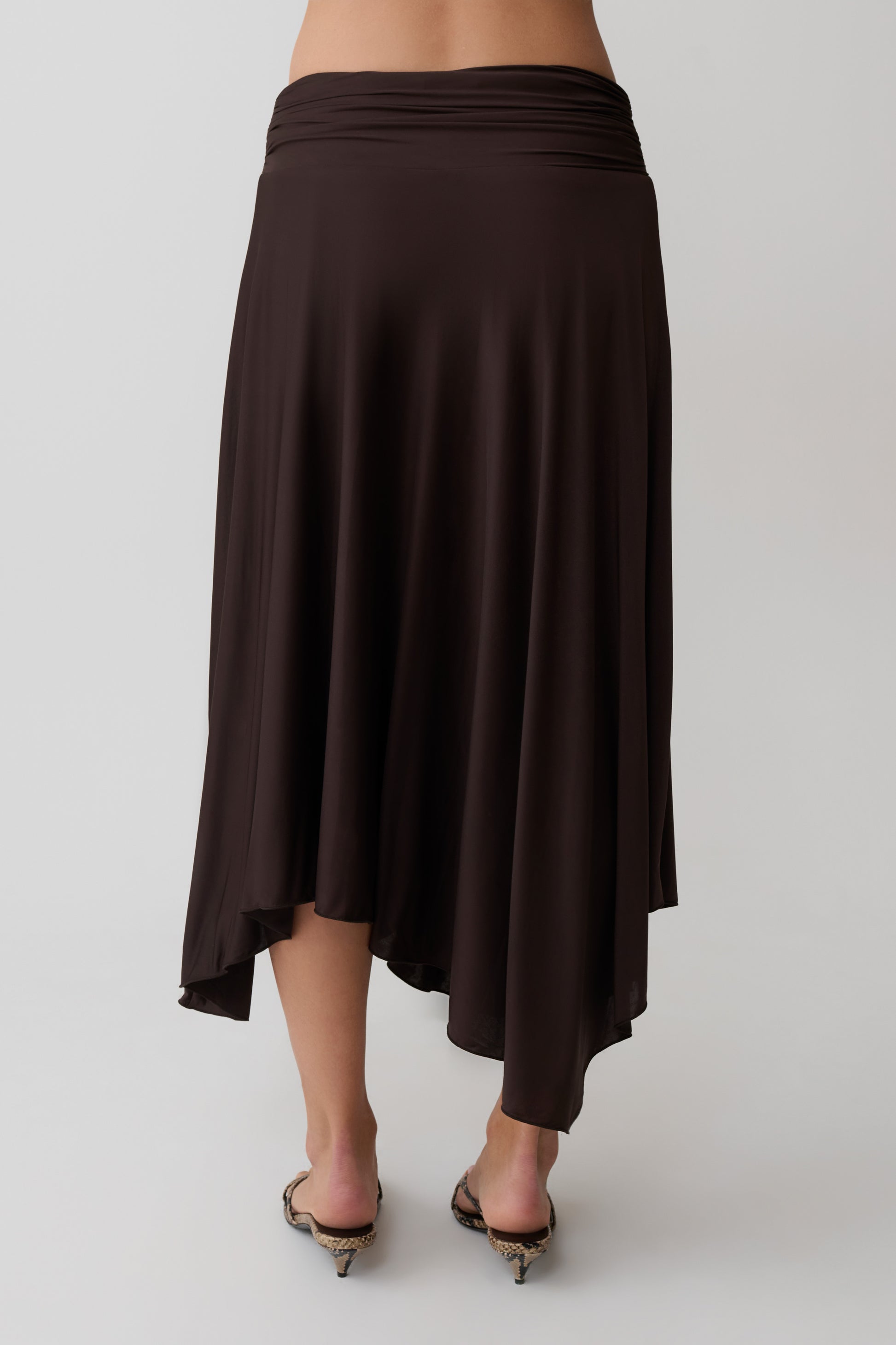 Luu Slinky Midi Skirt - Dark Chocolate #7