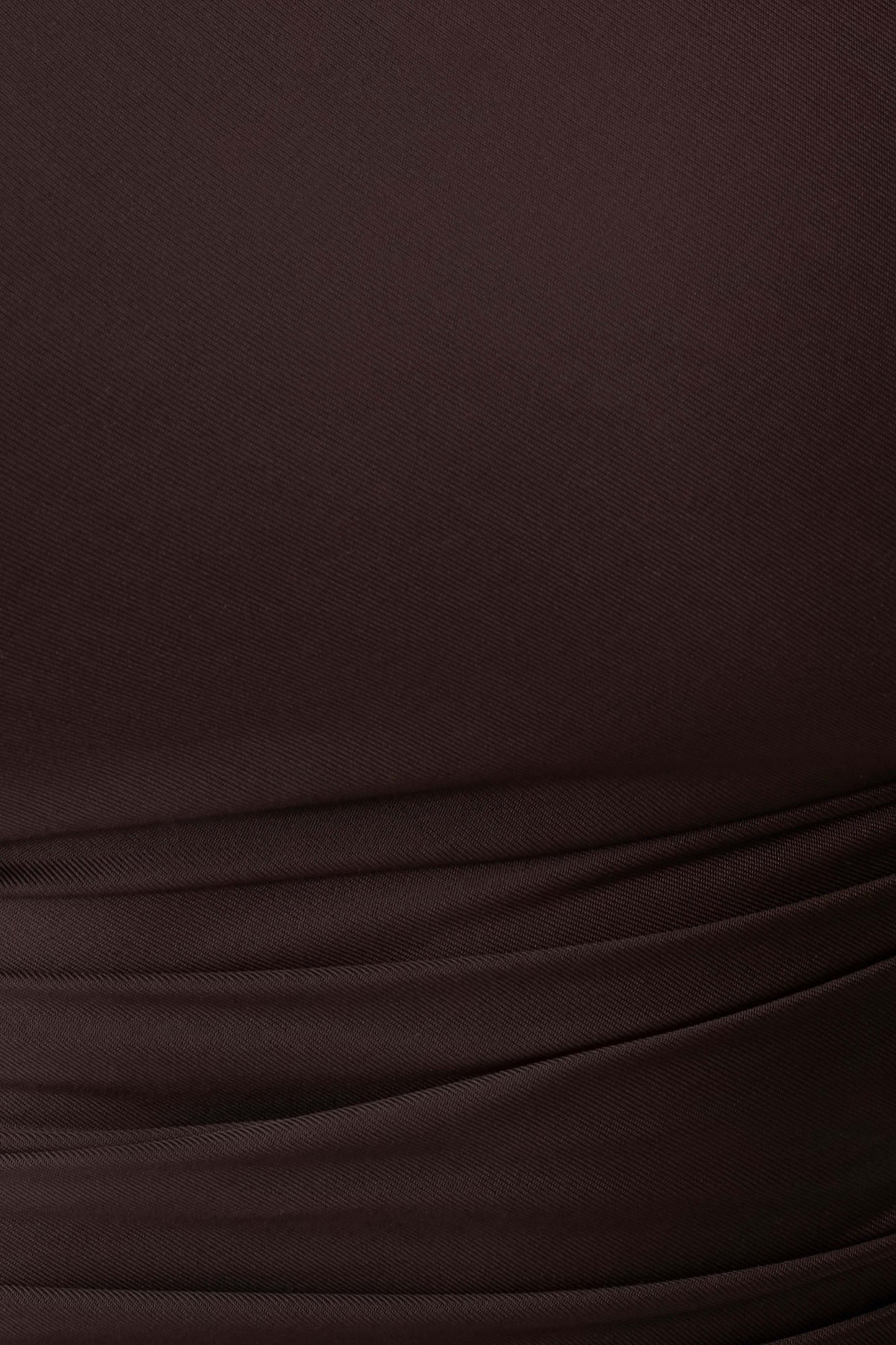 Luu Off Shoulder Slinky Top - Dark Chocolate