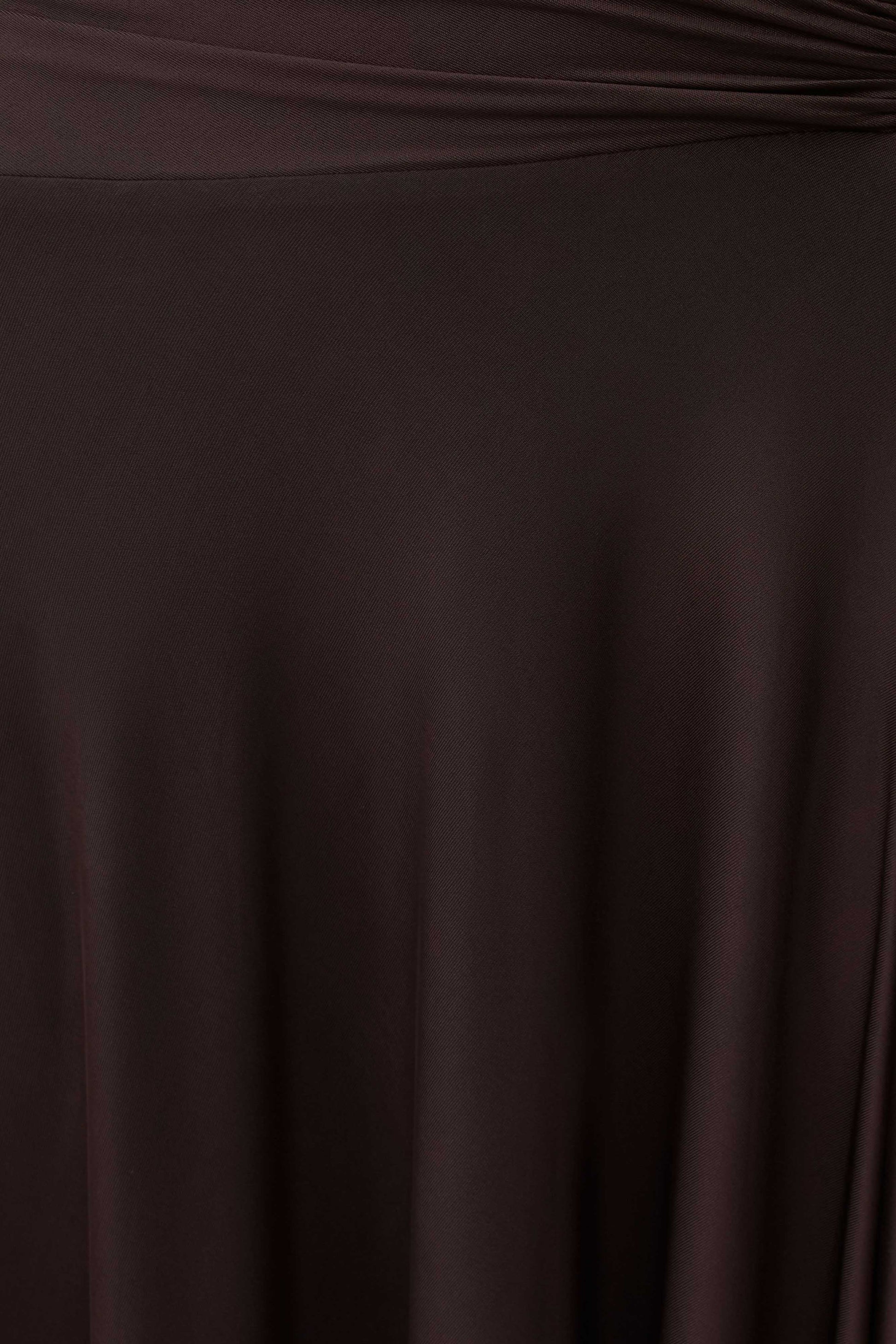 Luu Slinky Midi Skirt - Dark Chocolate #8