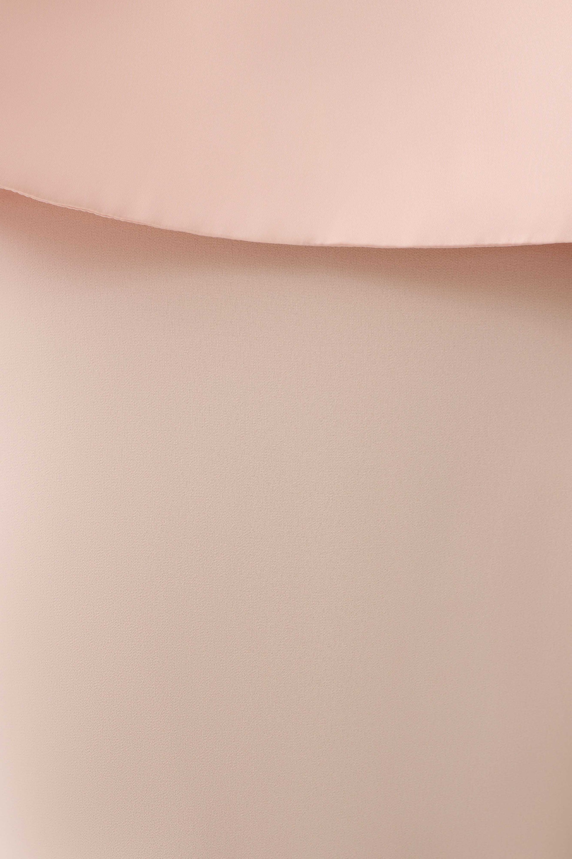 Sophia Satin Strapless Maxi Dress - Peach #7