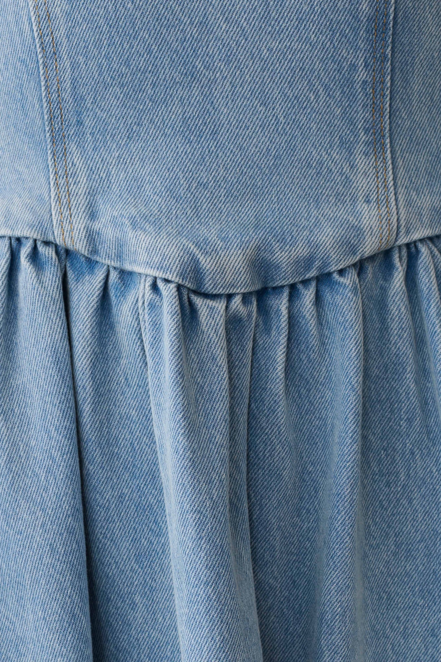 Miller Denim Halter Midi Dress - Classic Blue