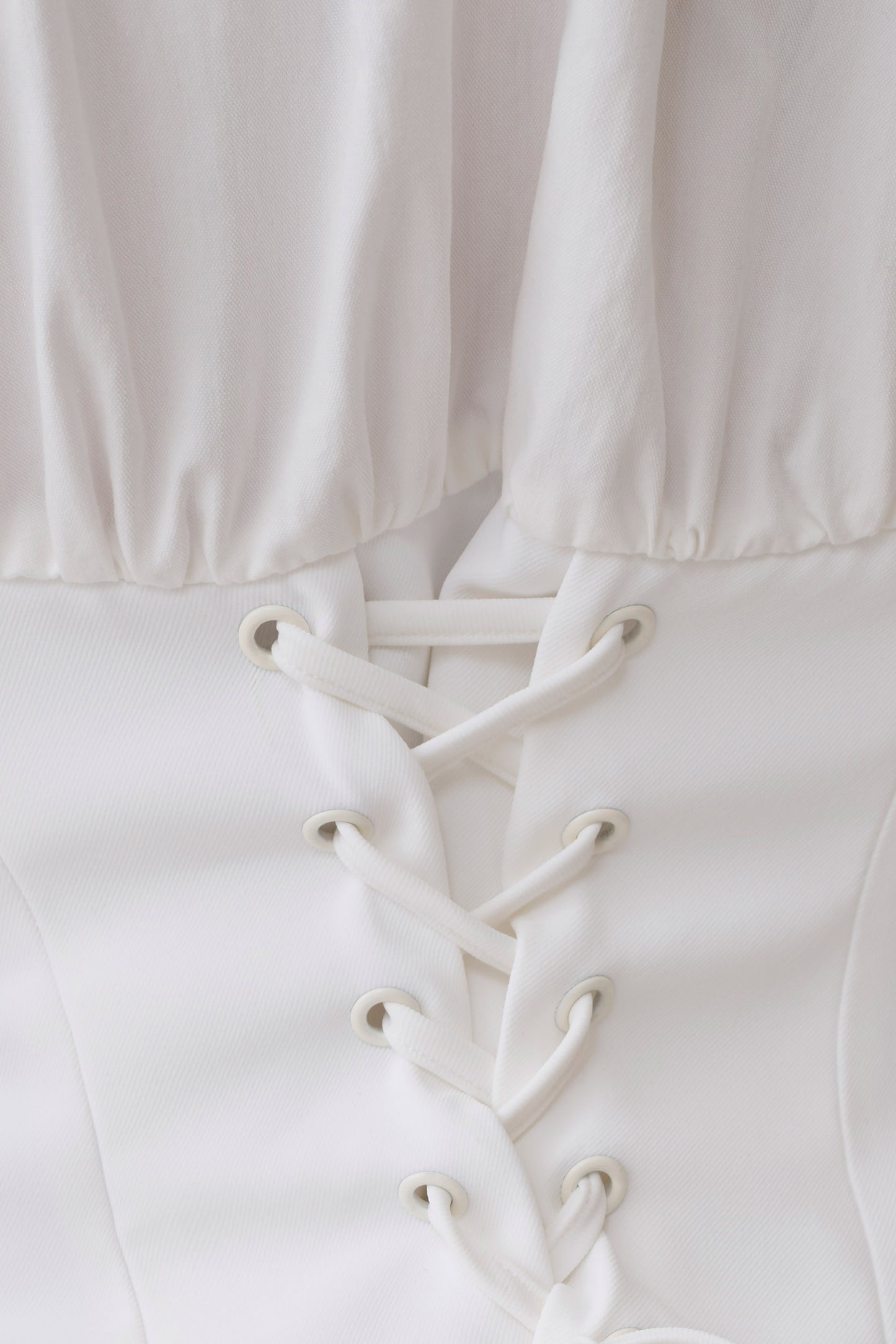 Noelia Tie Back Short Sleeve Shirt - White