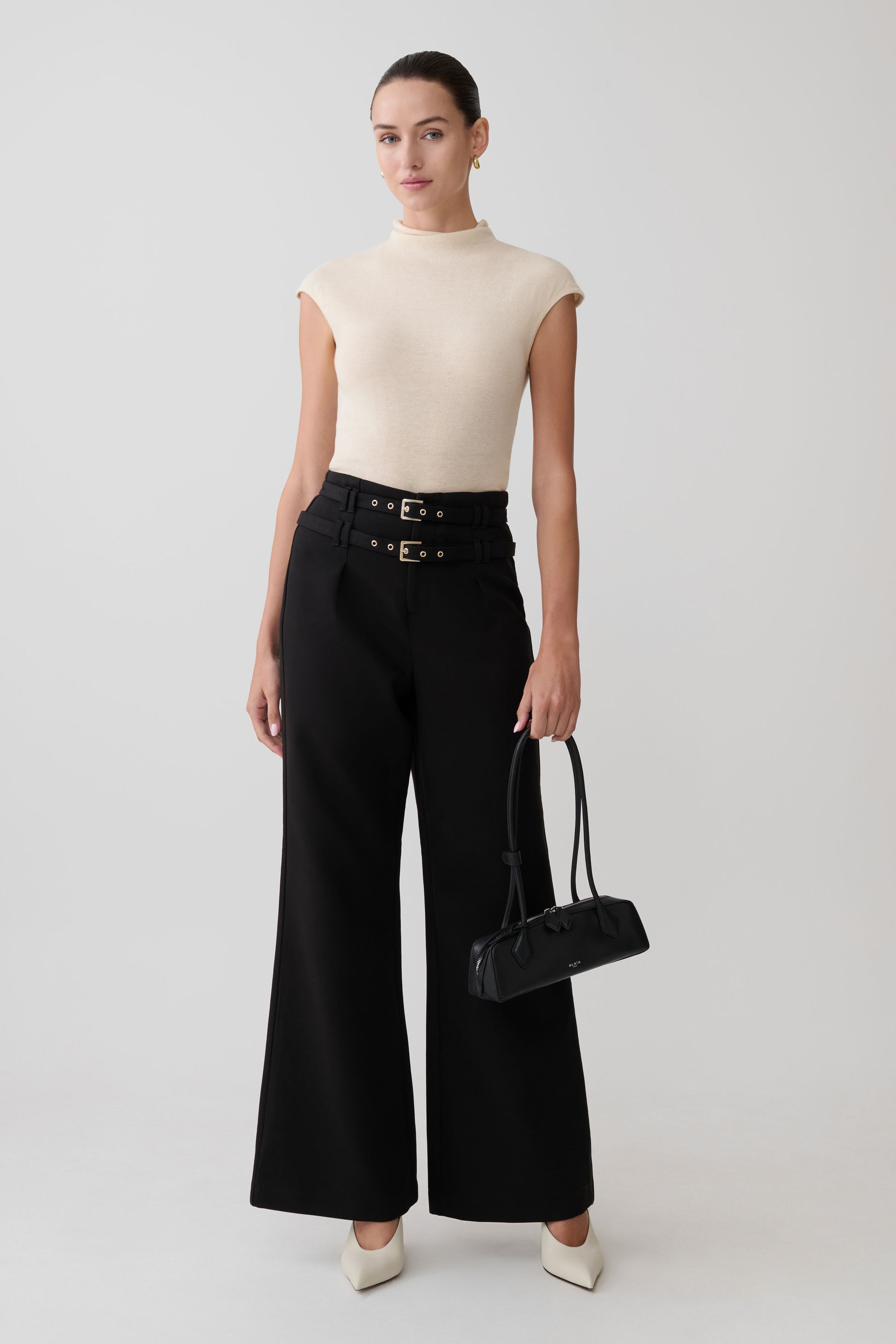 Sonny Short Sleeve Knit Top - Cream #6