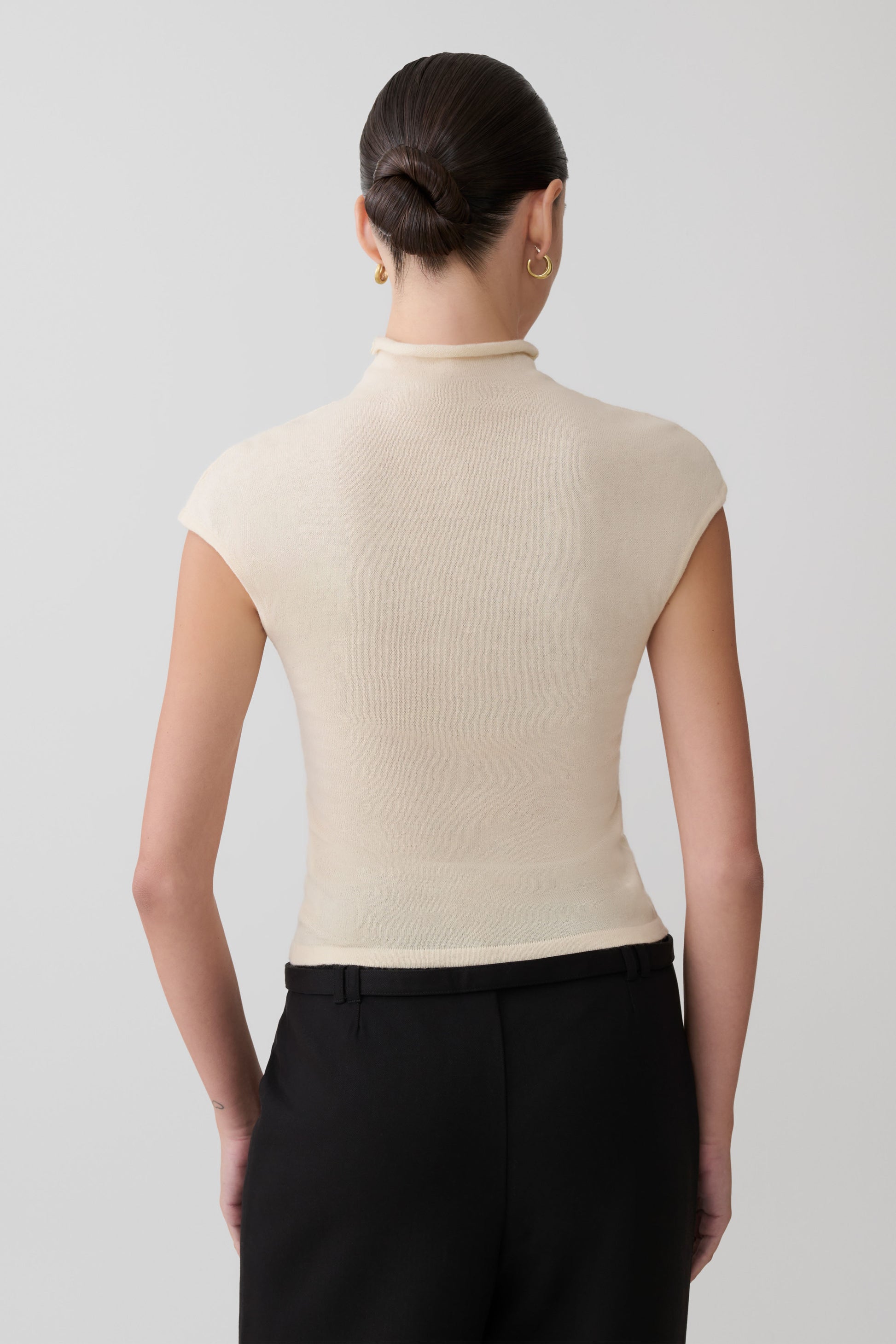 Sonny Short Sleeve Knit Top - Cream #3