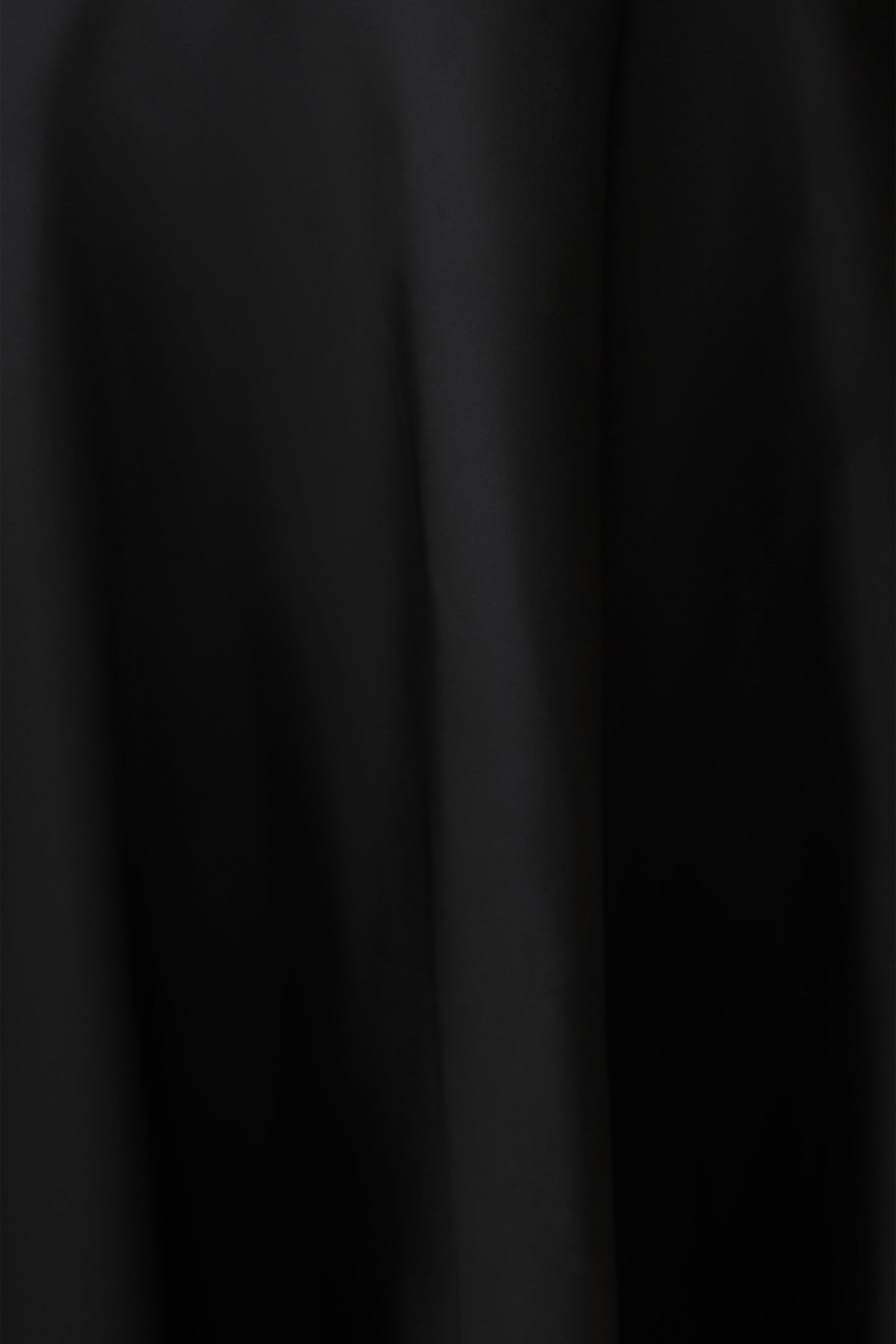 Coralie Asymmetric Satin Midi Skirt - Black