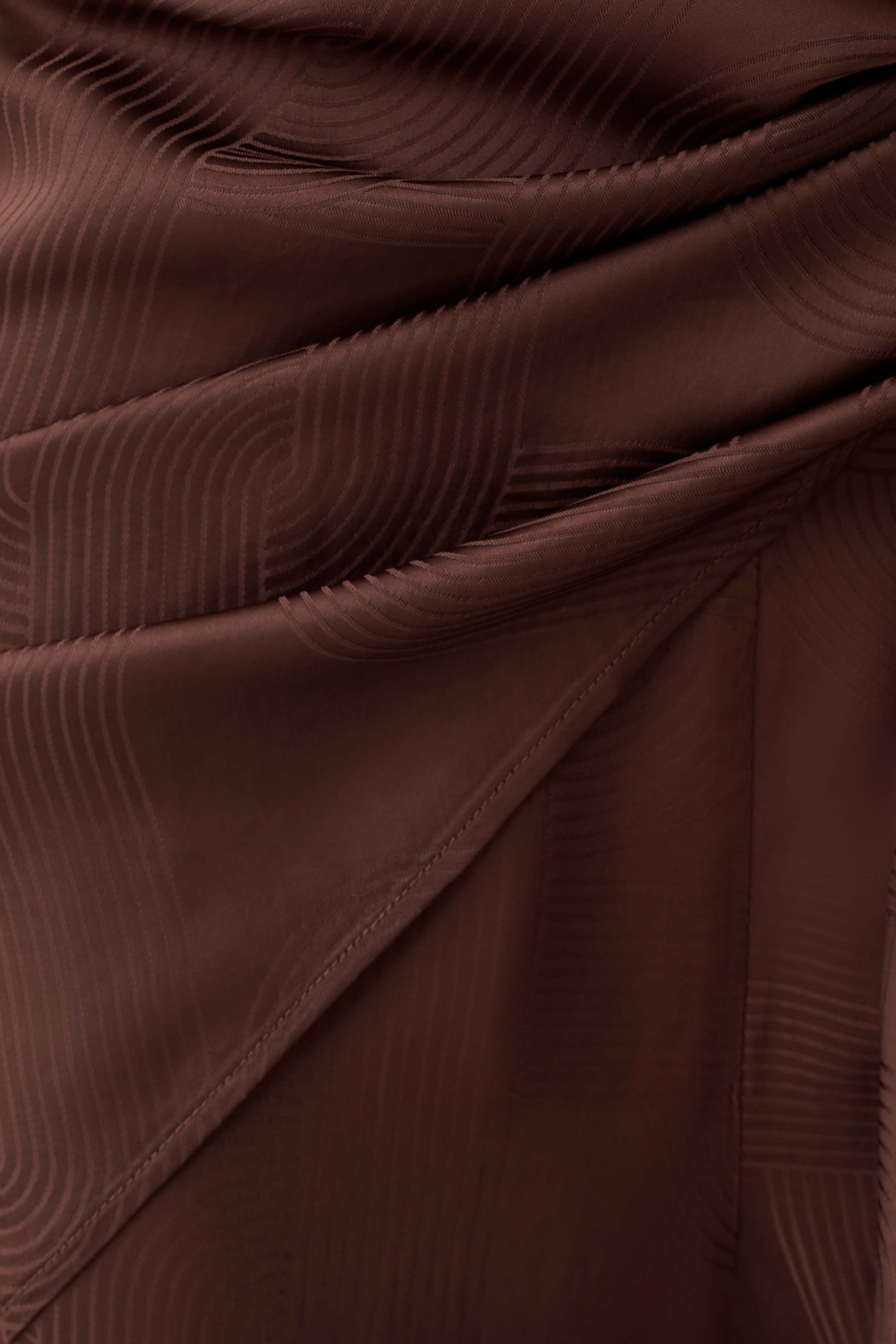 Gia Wrapped Tie Satin Pants - Chocolate #4