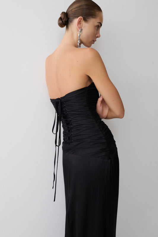 Black Strapless Dress - Shop Online | MESHKI Black Strapless Dress - Shop Online | MESHKI