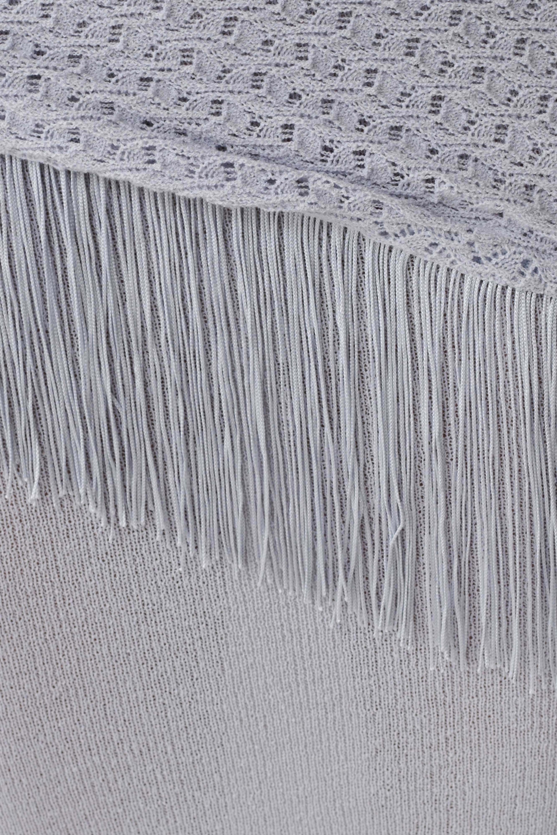 Jaytee Knit Maxi Skirt With Fringe Tie - Sky Blue #7