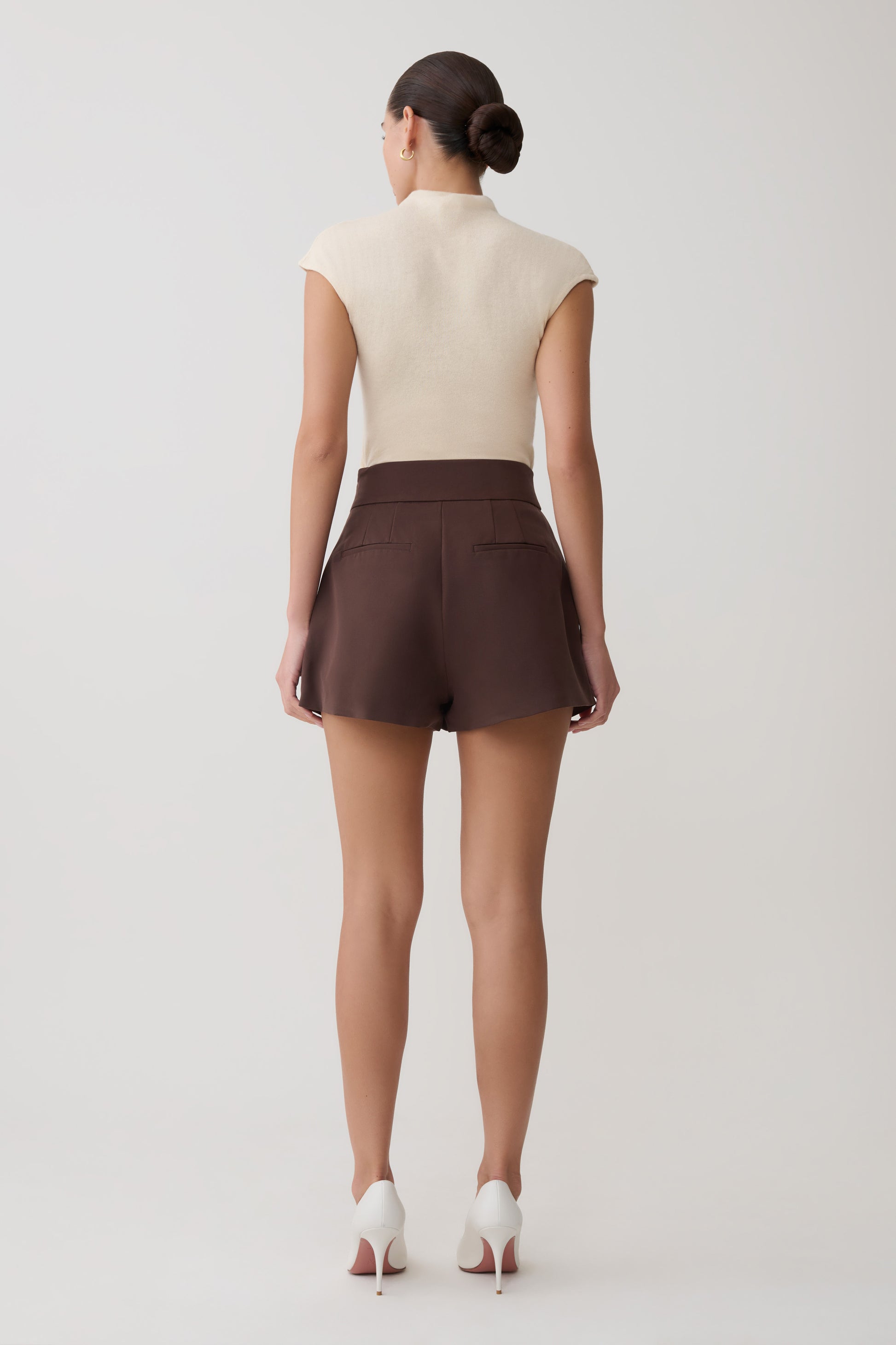 Alden High Waisted Short - Chocolate #2