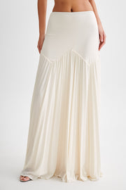 Odette Slinky Maxi Skirt - Ivory