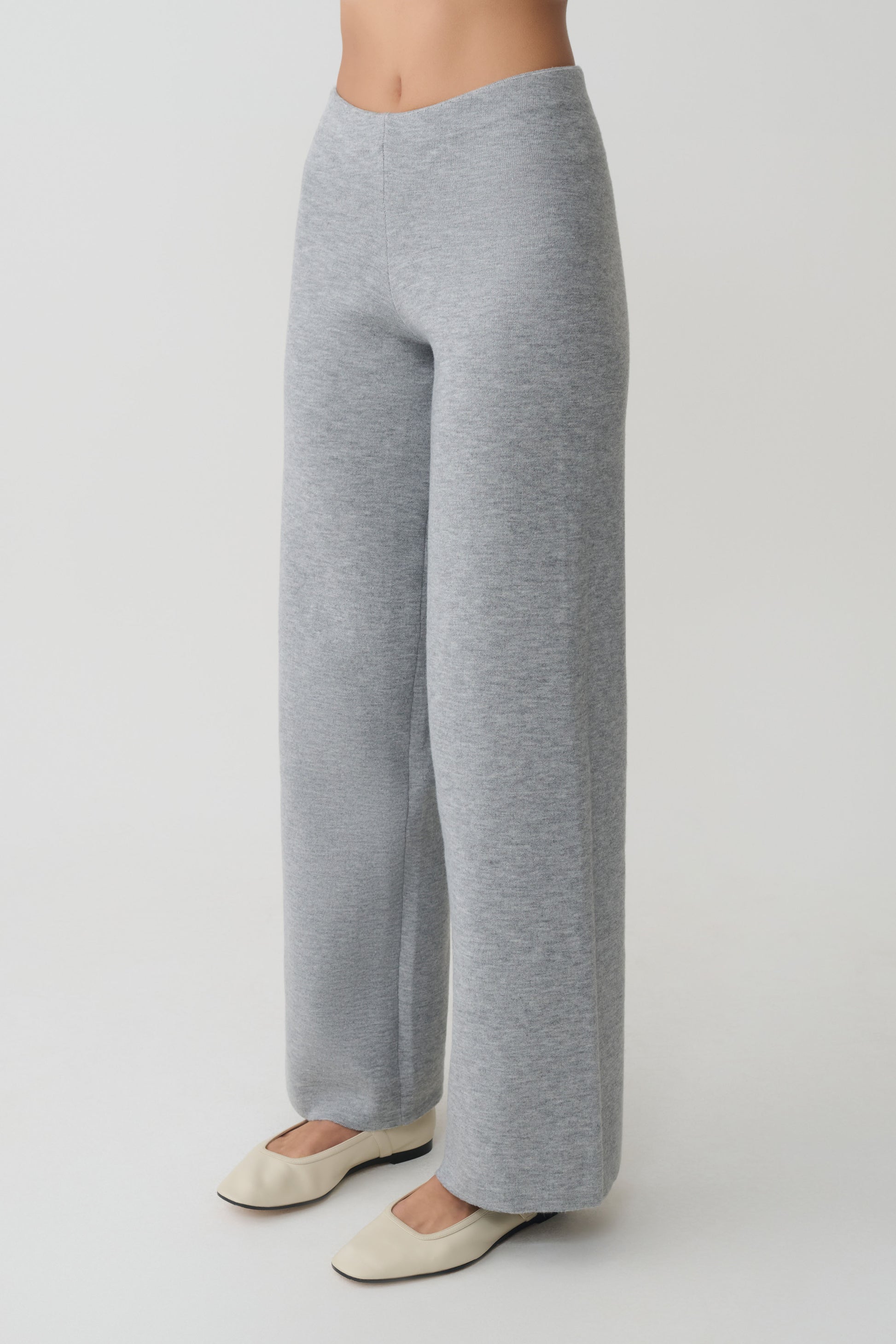 Kerrymae Straight Leg Knit Pants - Grey Marle #6