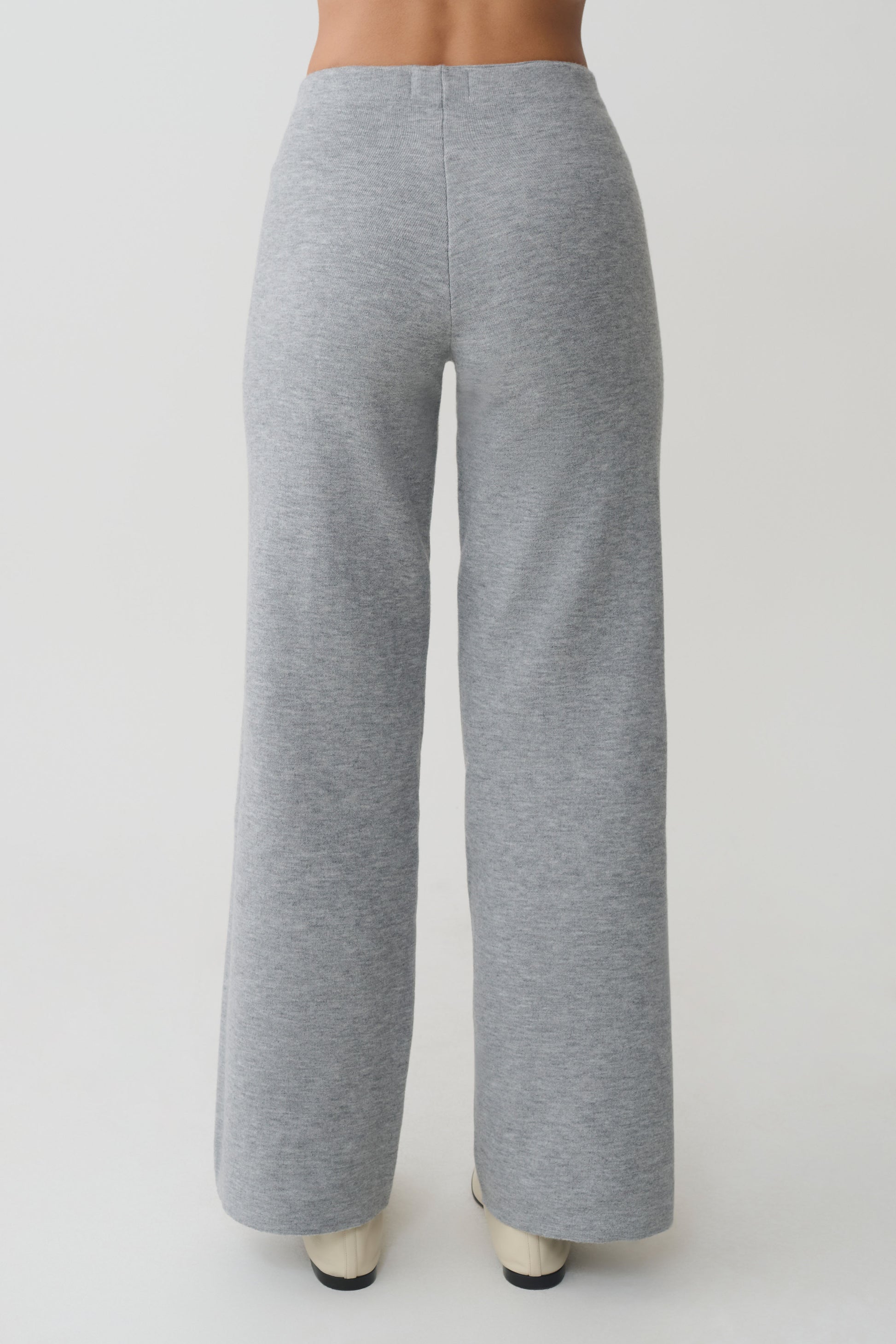 Kerrymae Straight Leg Knit Pants - Grey Marle #7