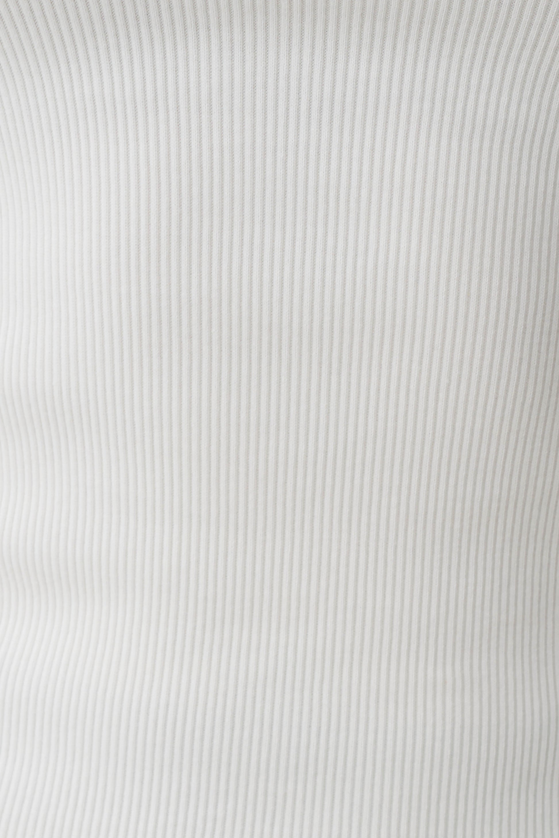 Aisling Ribbed Square Neck Sleeveless Top - Ivory #7