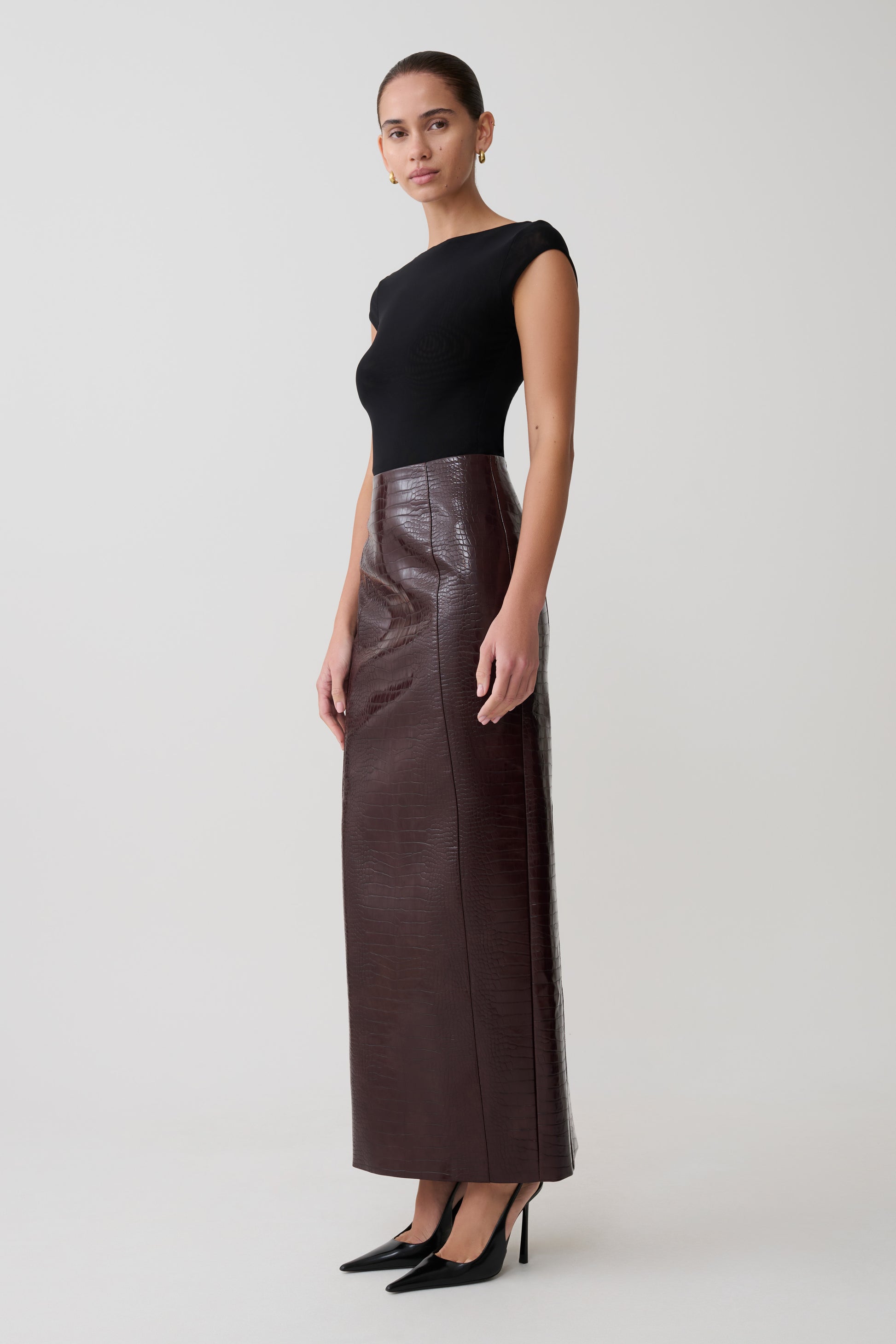 Romana Short Sleeve Mesh Top - Black #6