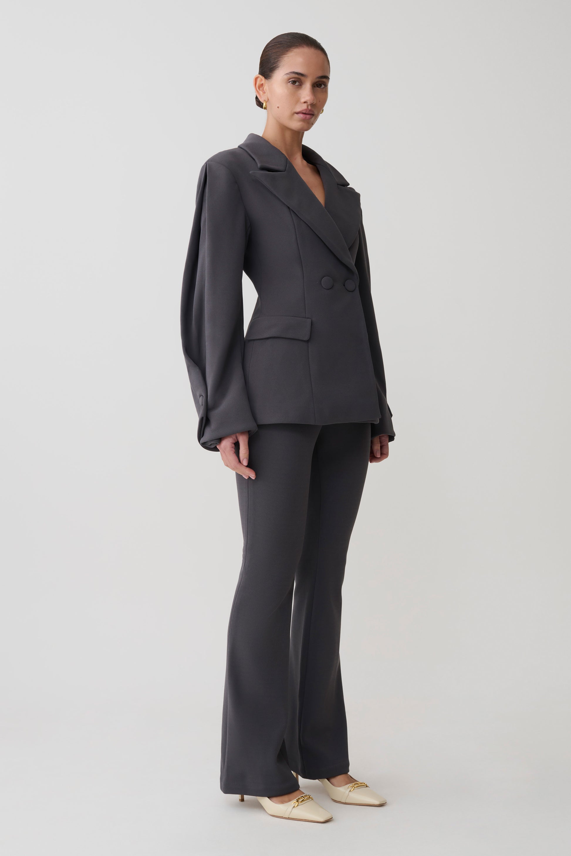 Wesley Structured Blazer - Charcoal Shadow #6