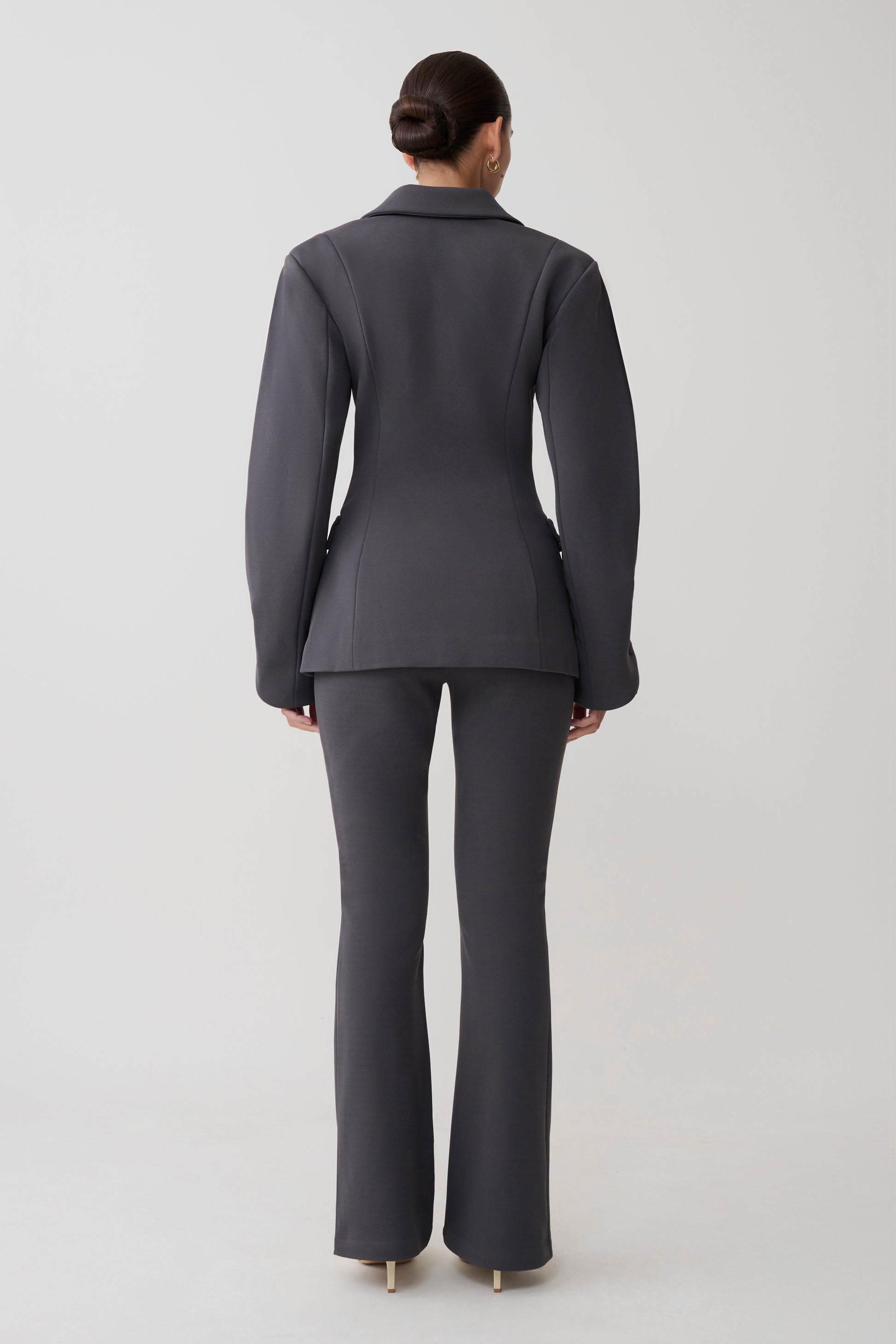 Marion Fit And Flare Pant - Charcoal Shadow #2