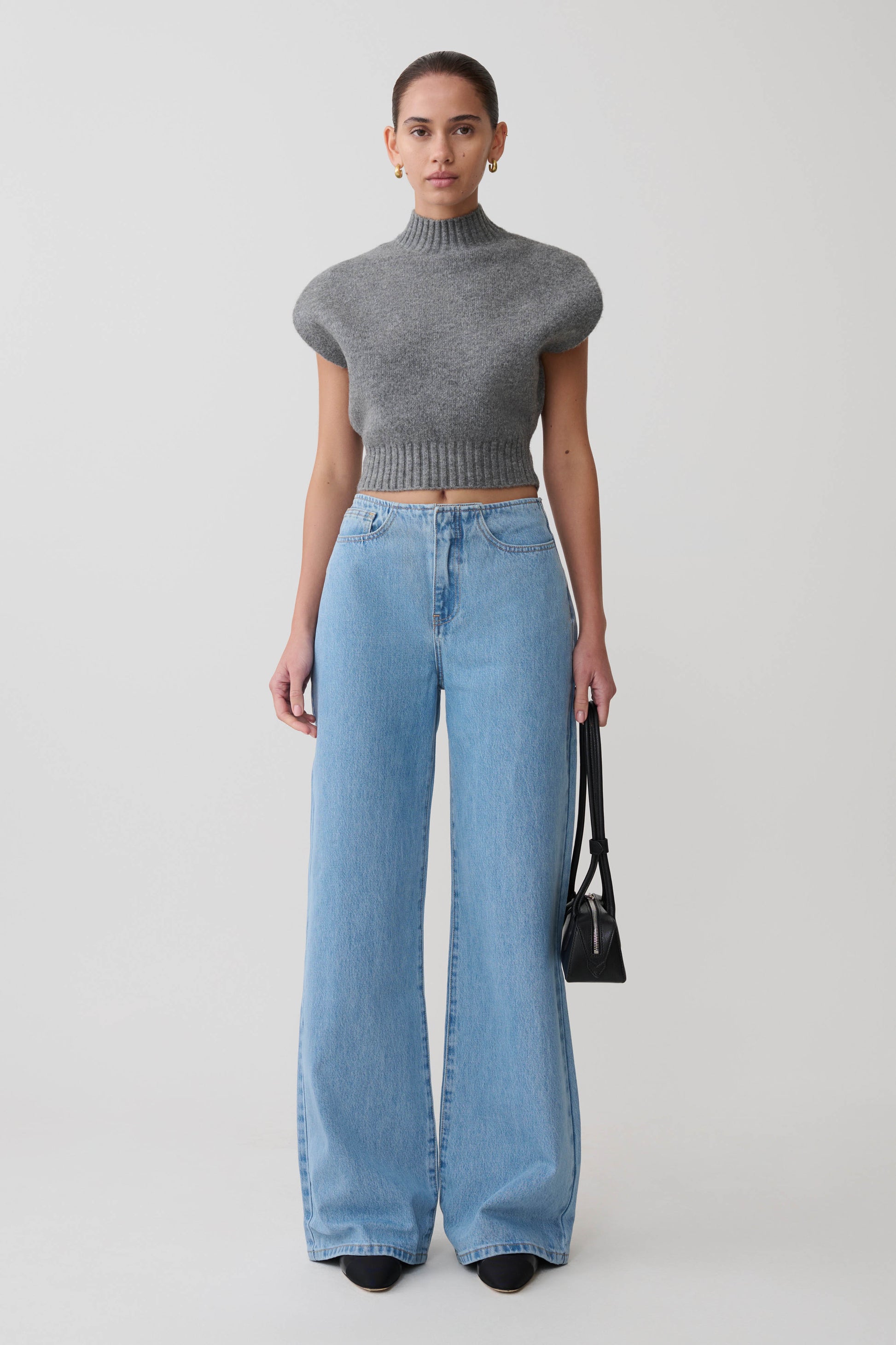 Niko Knit Oversized Top - Charcoal #6