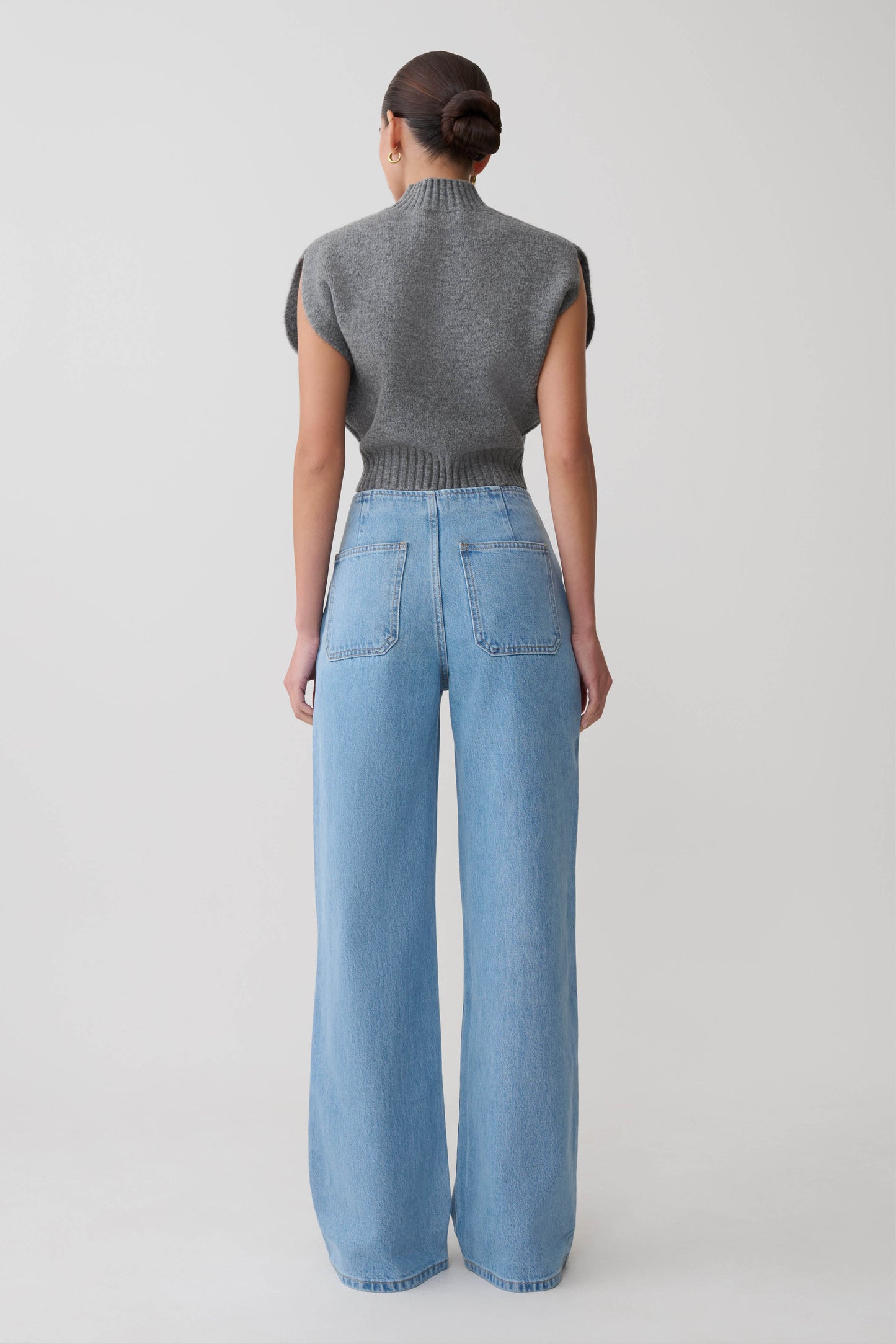 Niko Knit Oversized Top - Charcoal