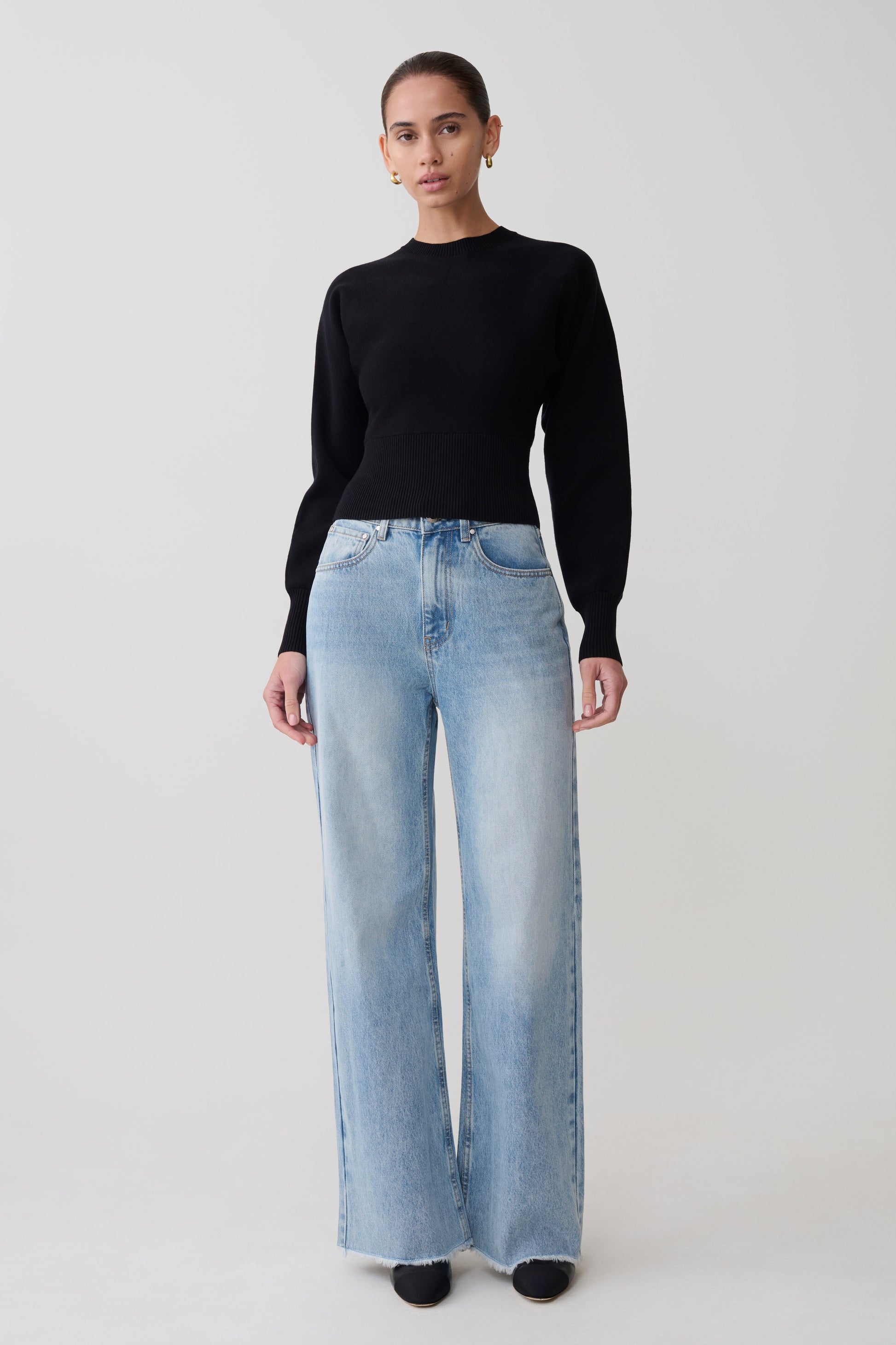 Ciaralee Cinched Waist Jumper - Black #7