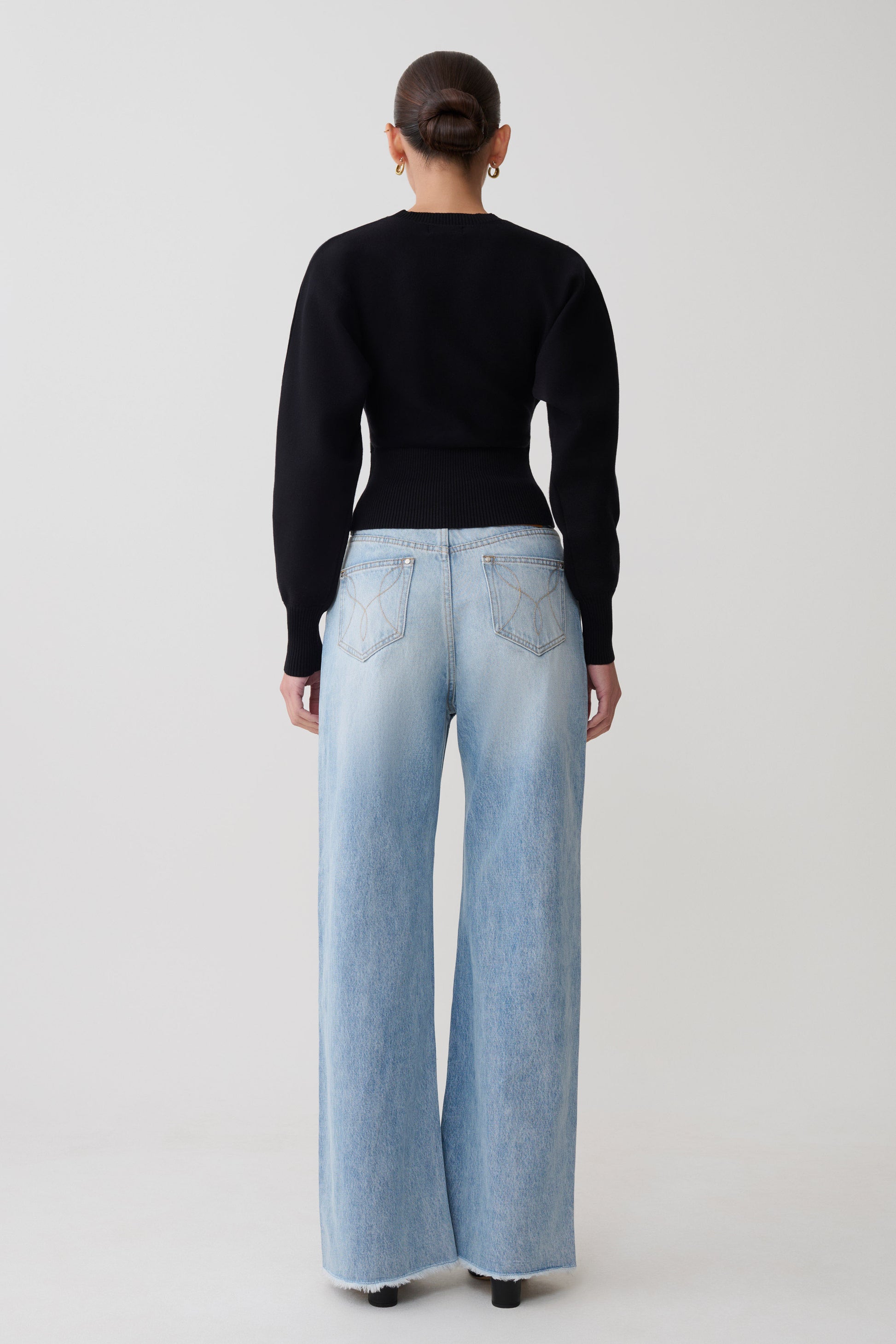 Ciaralee Cinched Waist Jumper - Black #2