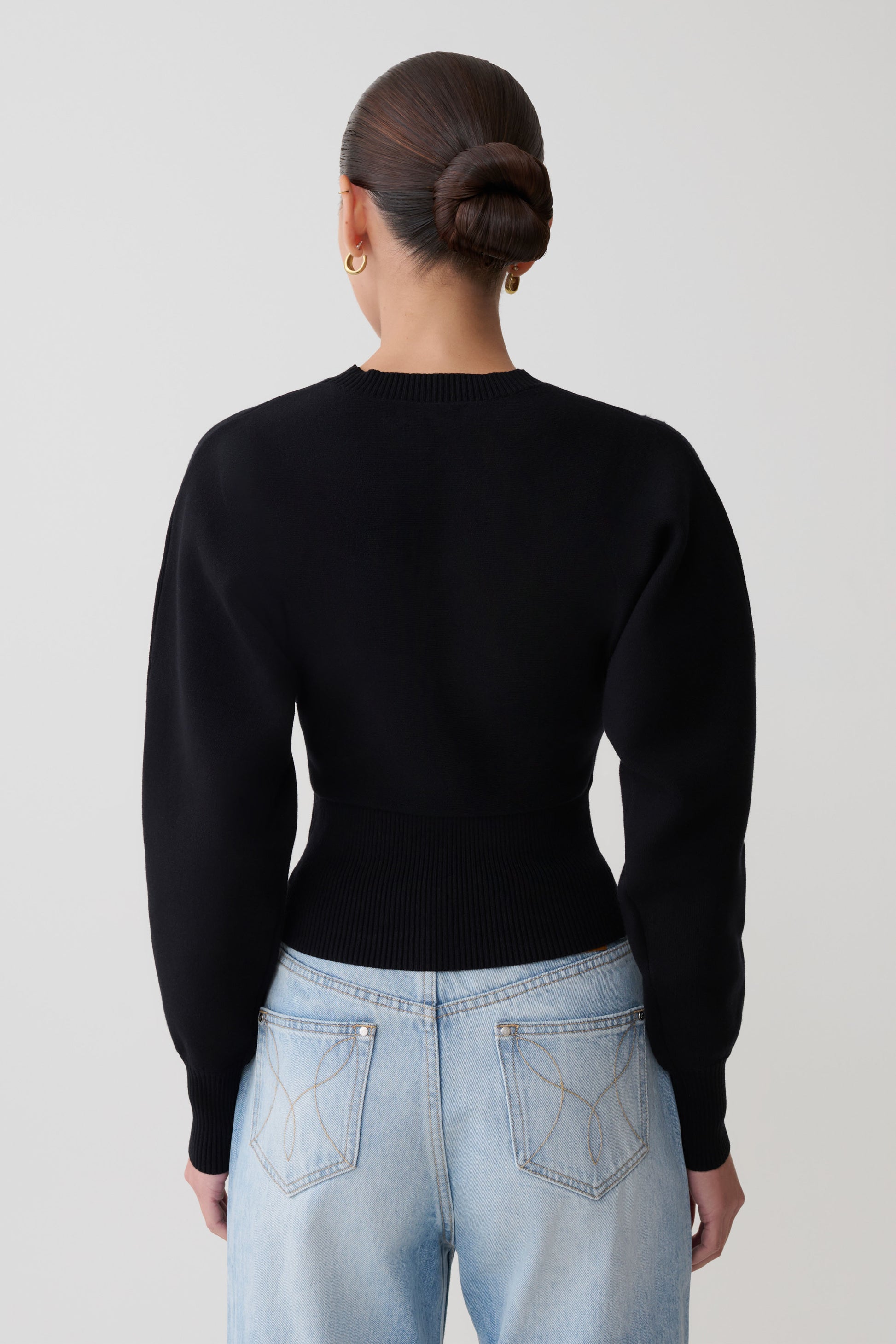 Ciaralee Cinched Waist Jumper - Black #5