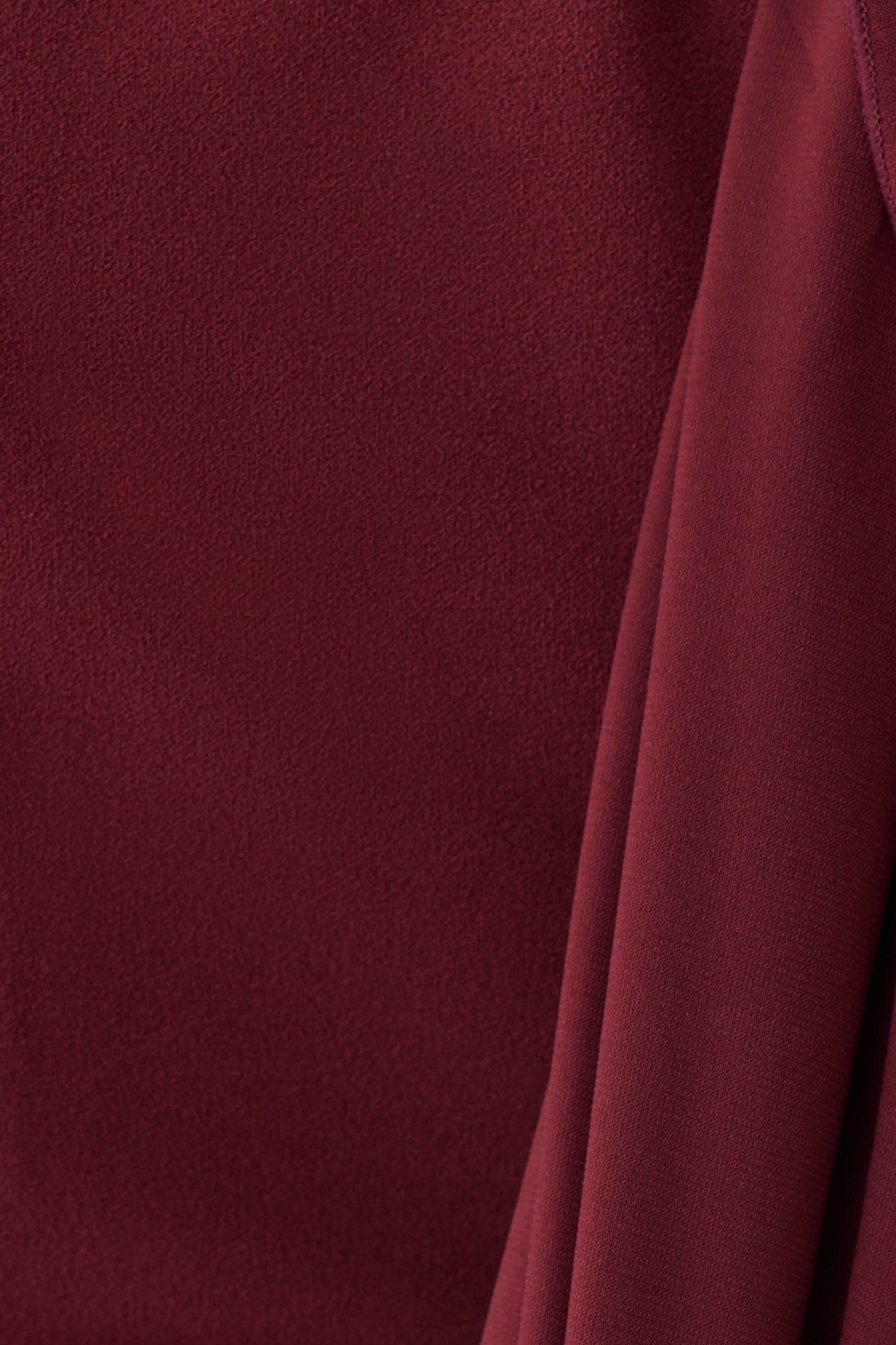 Rhea Detachable Cape Jersey Maxi Dress - Wine #9