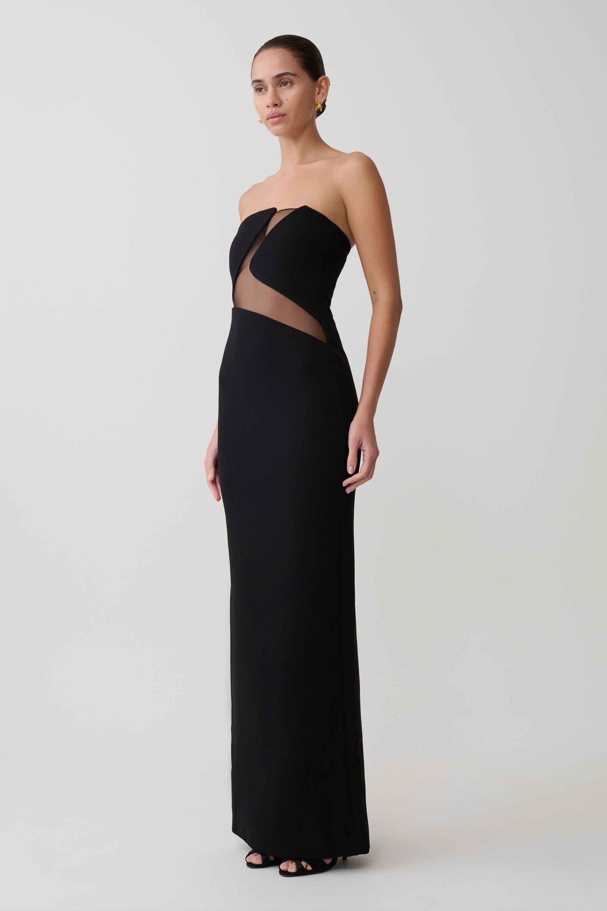 Lianne Strapless Maxi Dress - Black #3