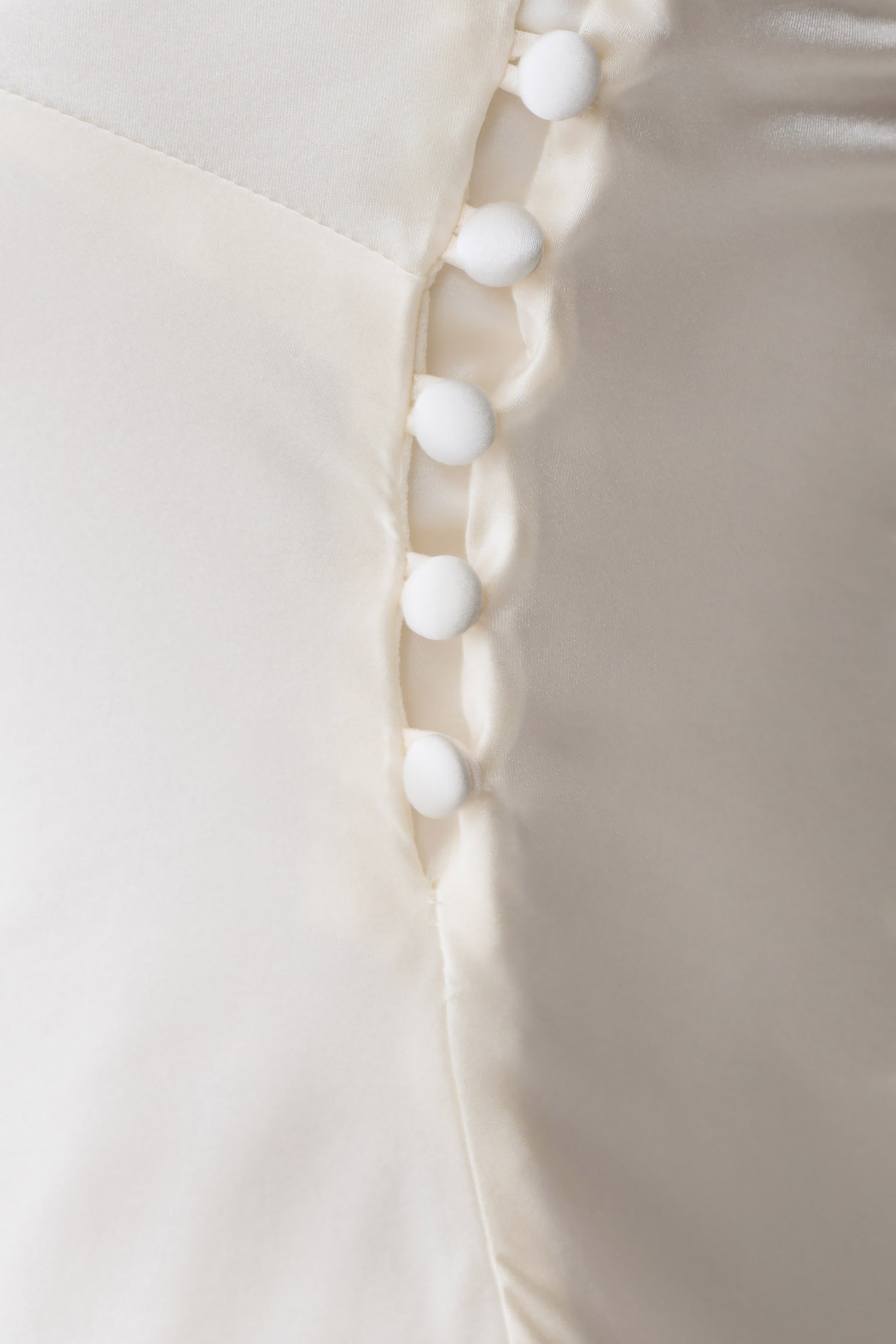 Kayla Silk Blend Strapless Asymmetric Top - Ivory #7