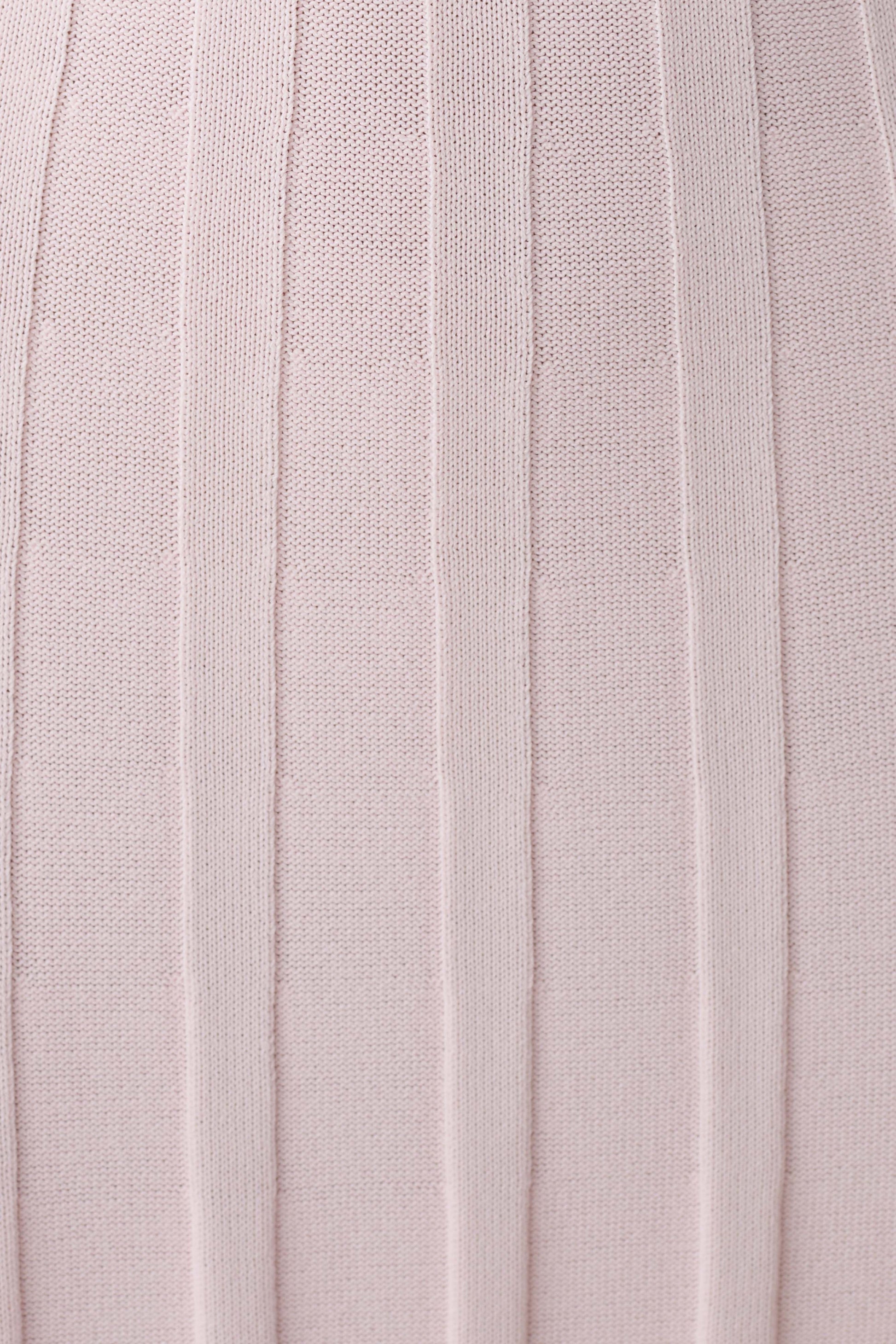 Pia Ribbed Strapless Maxi Dress - Baby Pink #7