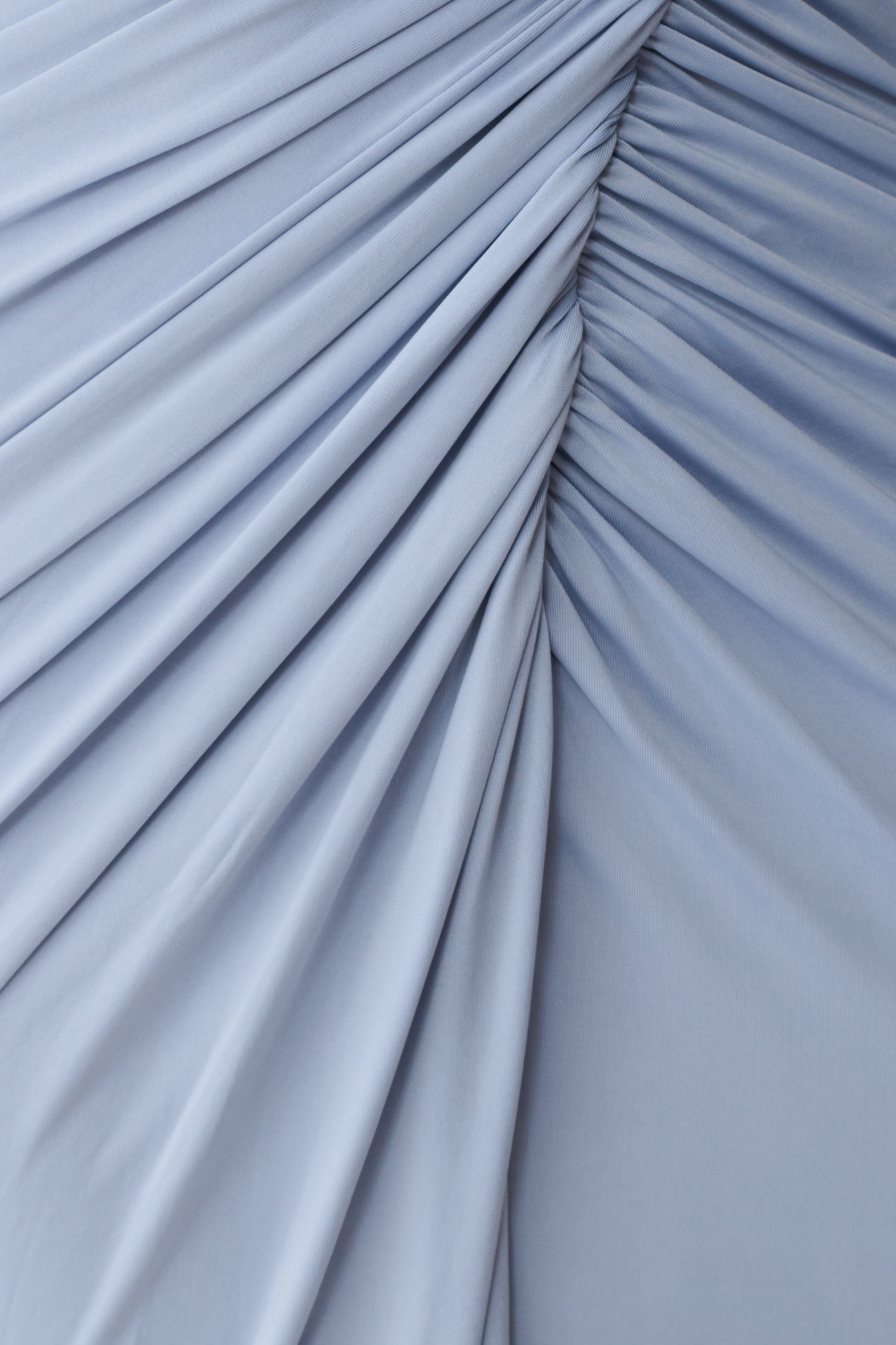 Ryn Twisted One Shoulder Maxi Dress - Sky Blue #7