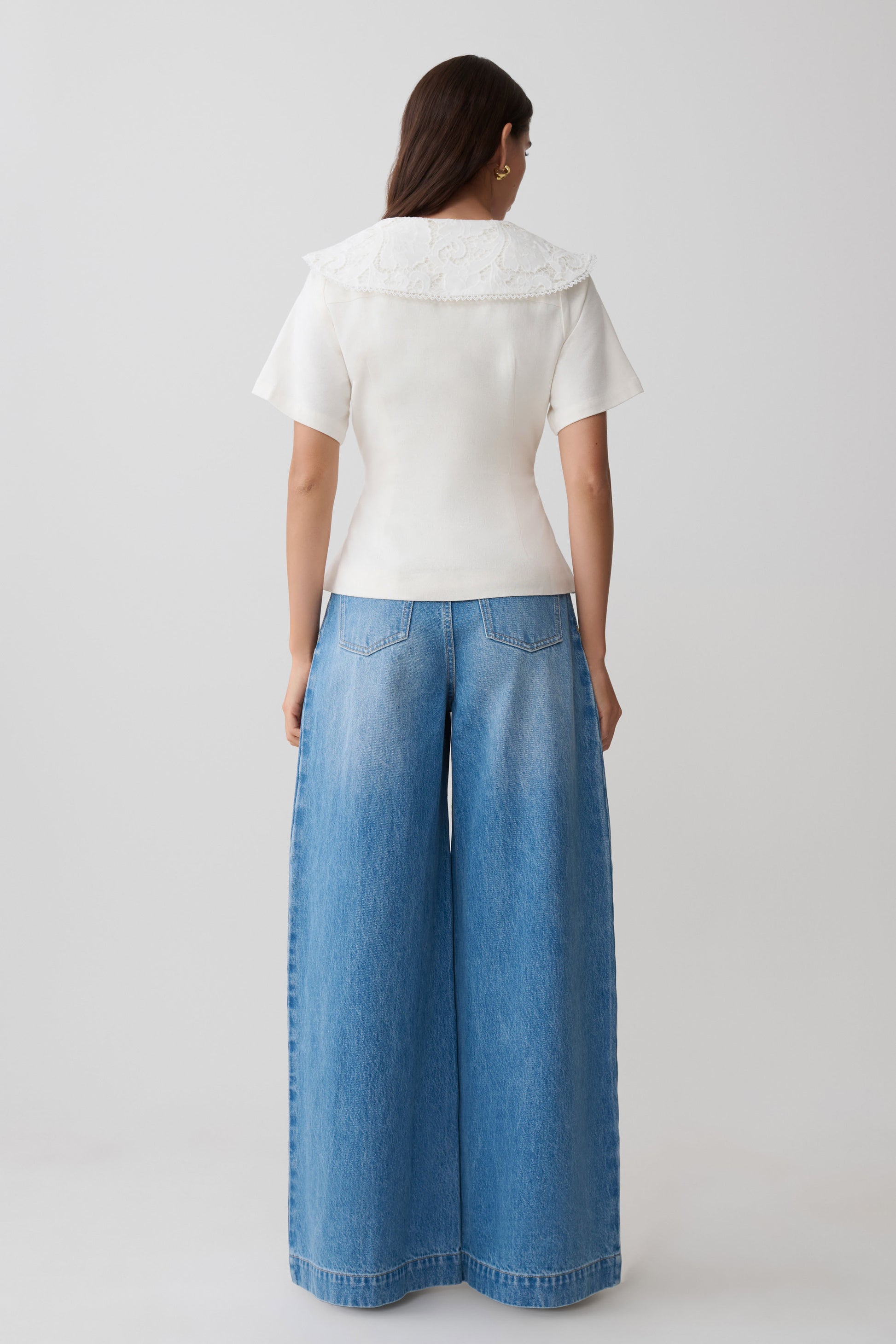 Bobby Oversized Jean With Front Pleat - Summer Blue #6