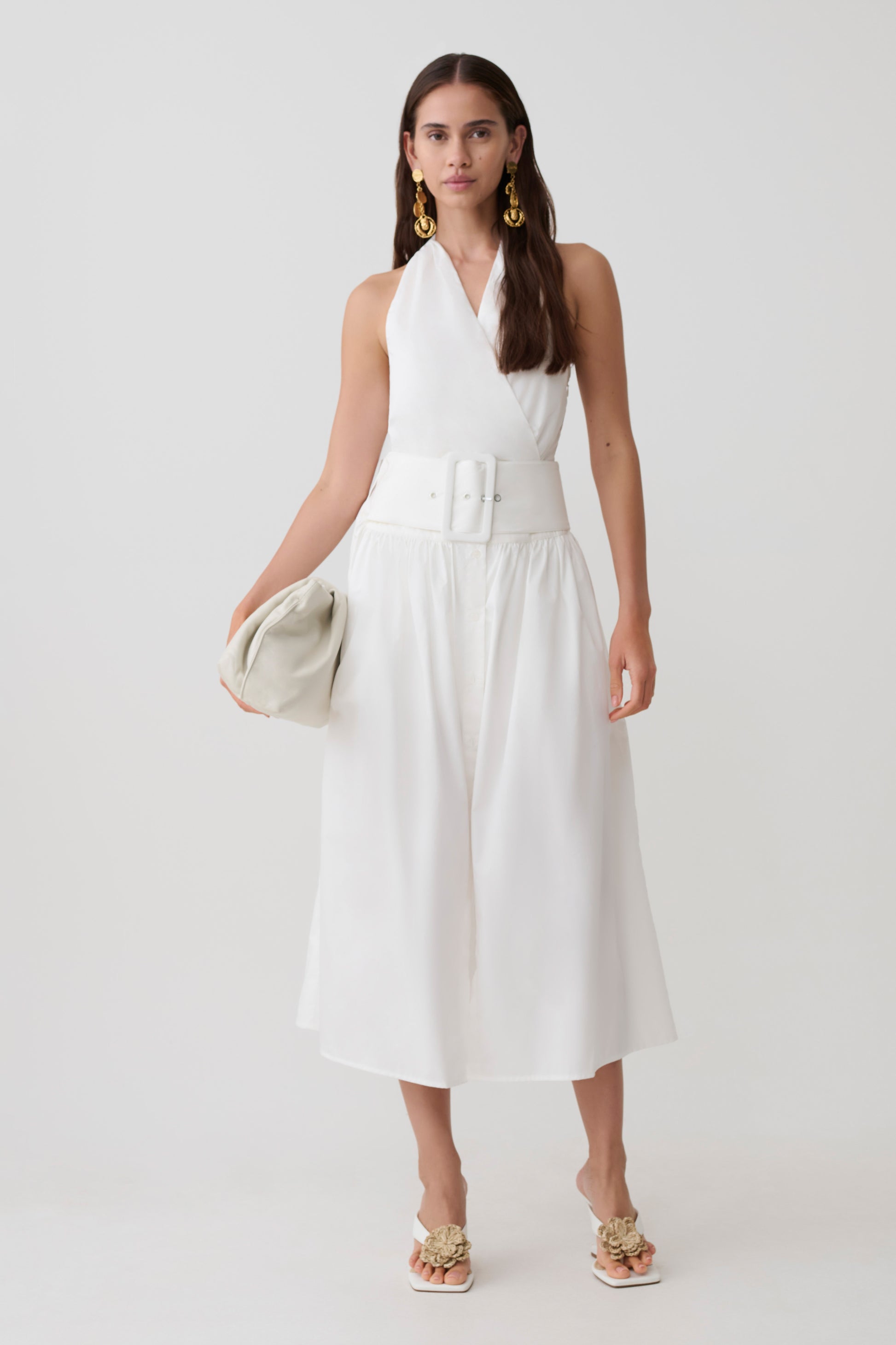Emery Multi-Wear Cotton Midi Dress - White #3
