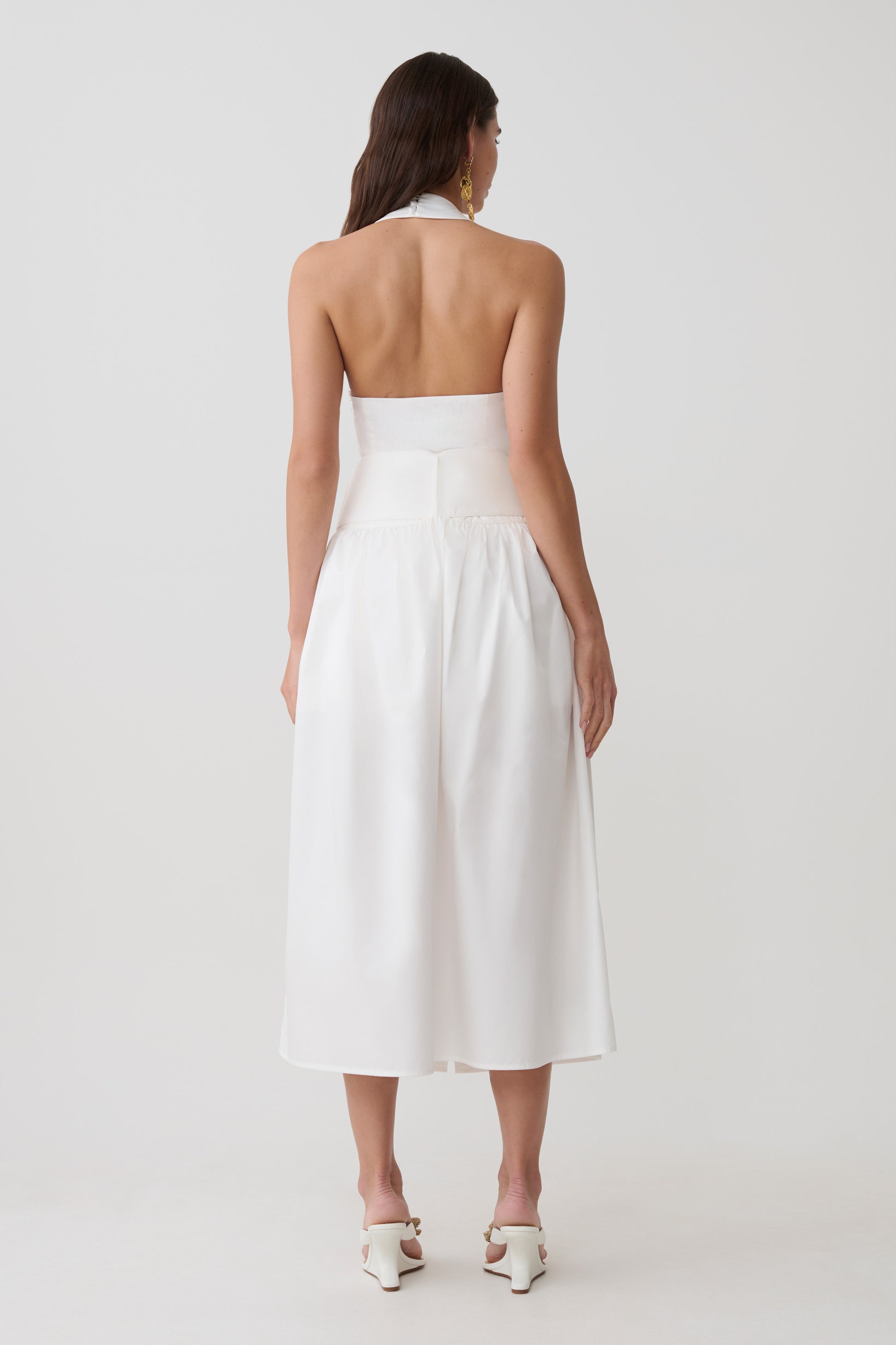Emery Multi-Wear Cotton Midi Dress - White #2