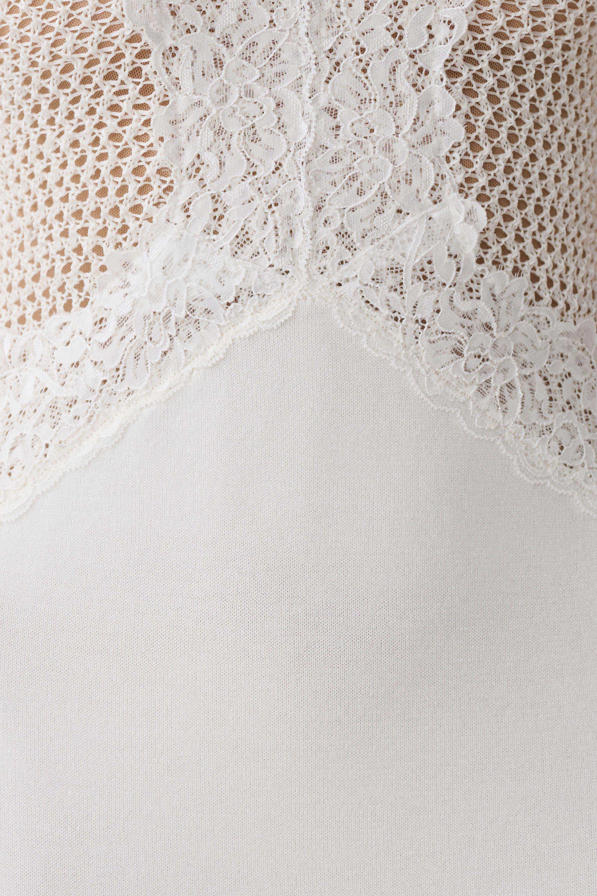 Bray Knit & Lace Maxi Dress - Ivory #7