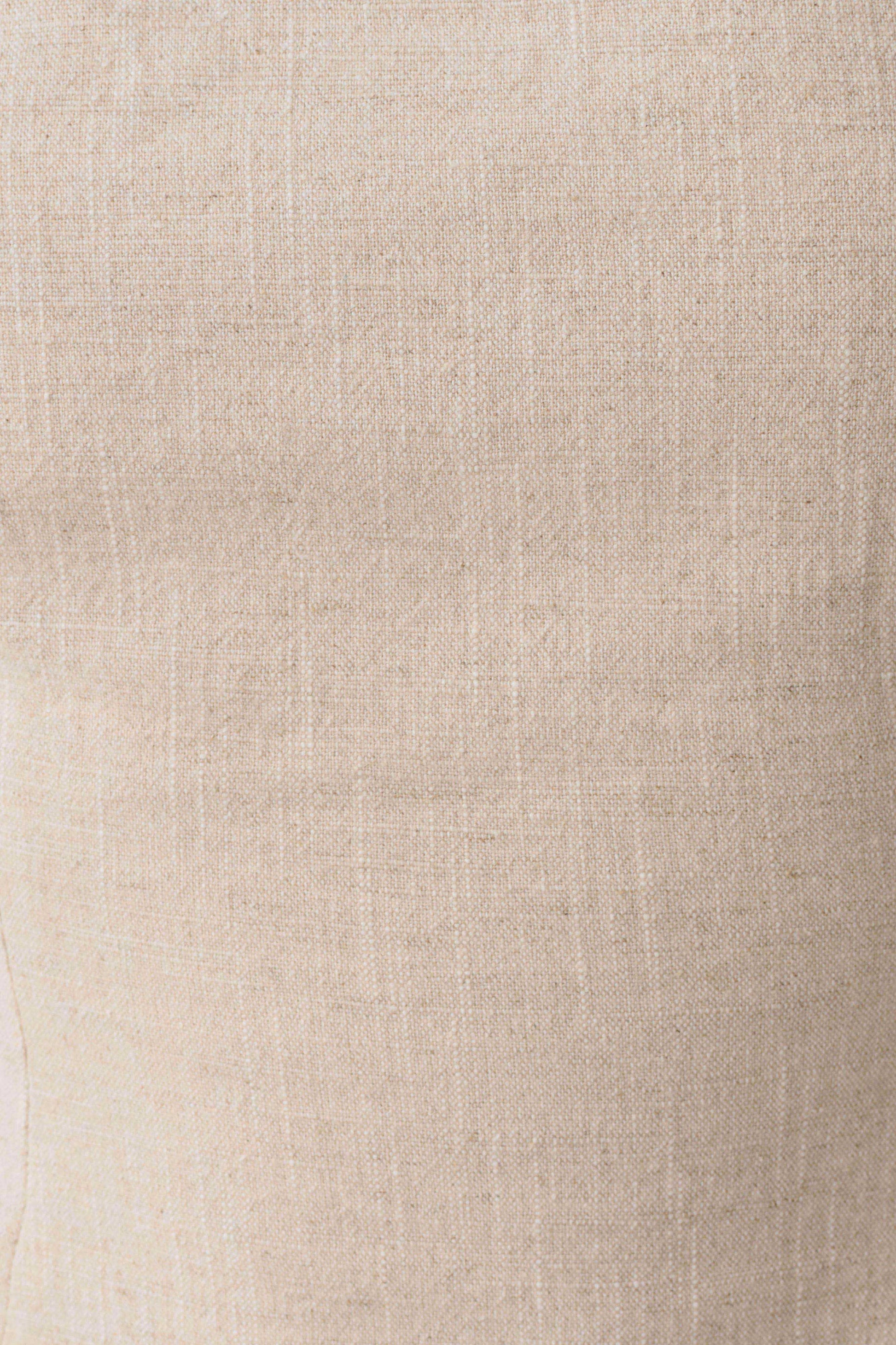 Annie Strapless Tie Back Linen Top - Natural #7