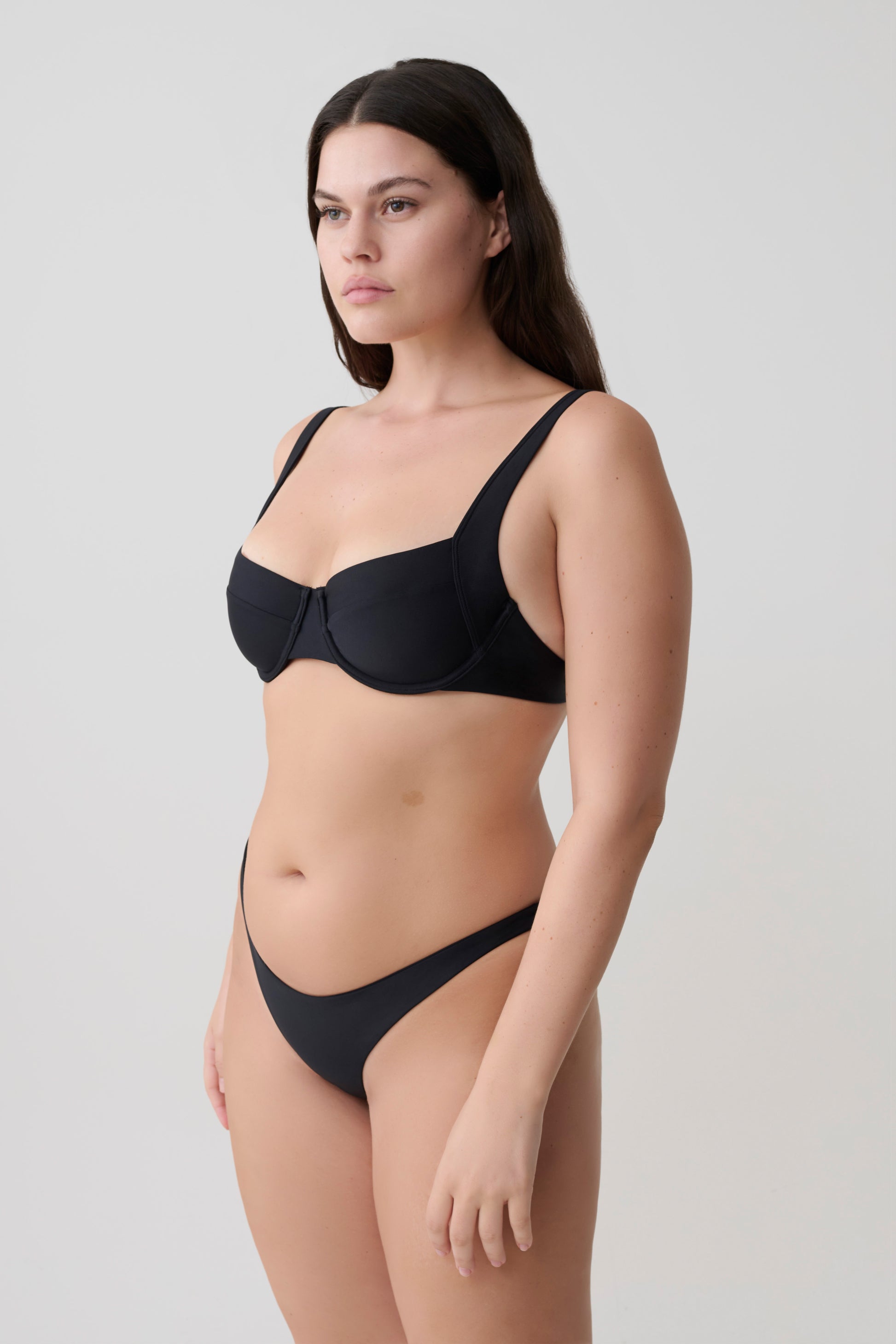 Clover Brazilian Bikini Bottom - Black #3