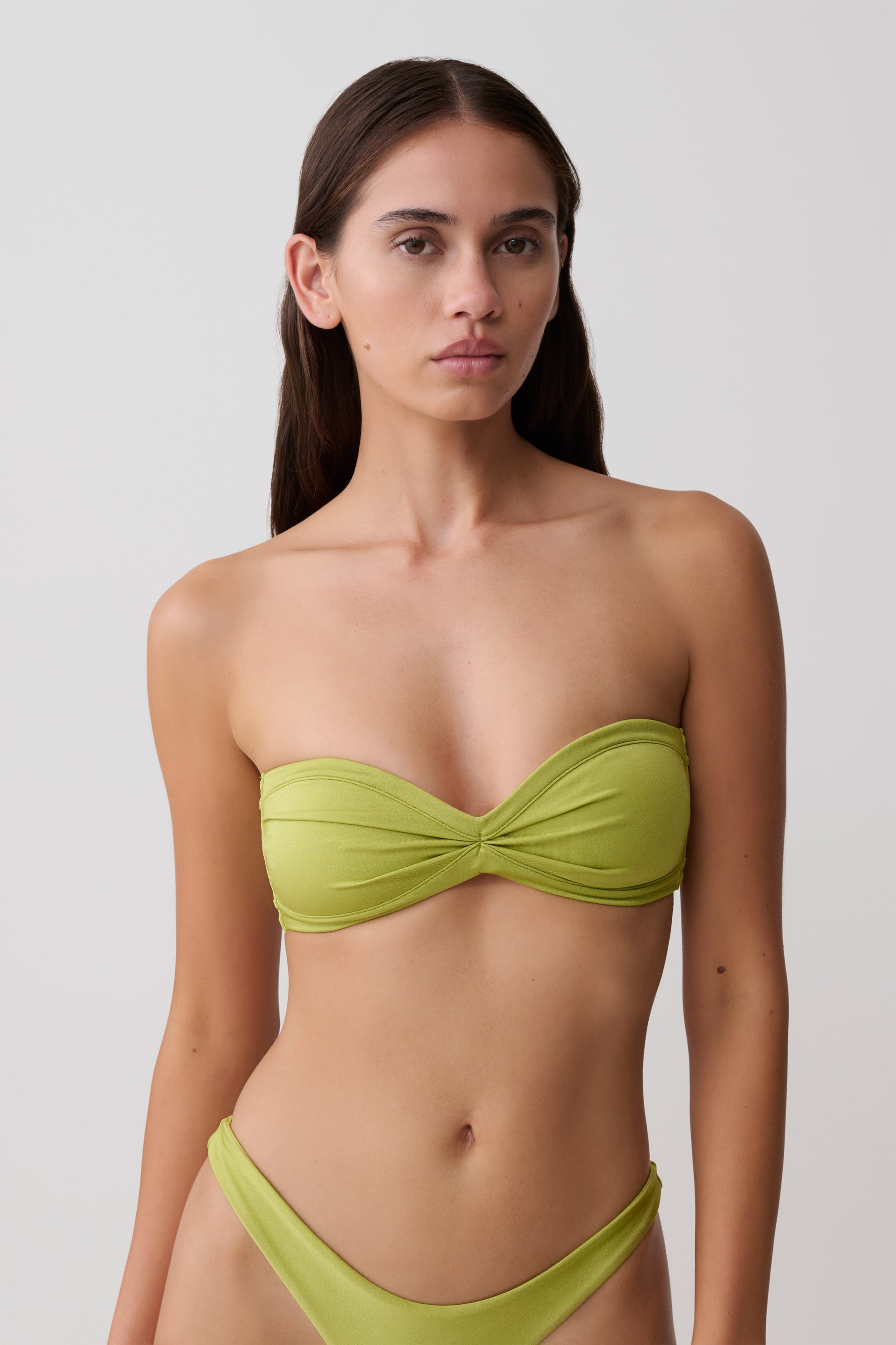 Briar Strapless Bikini Top - Green #6