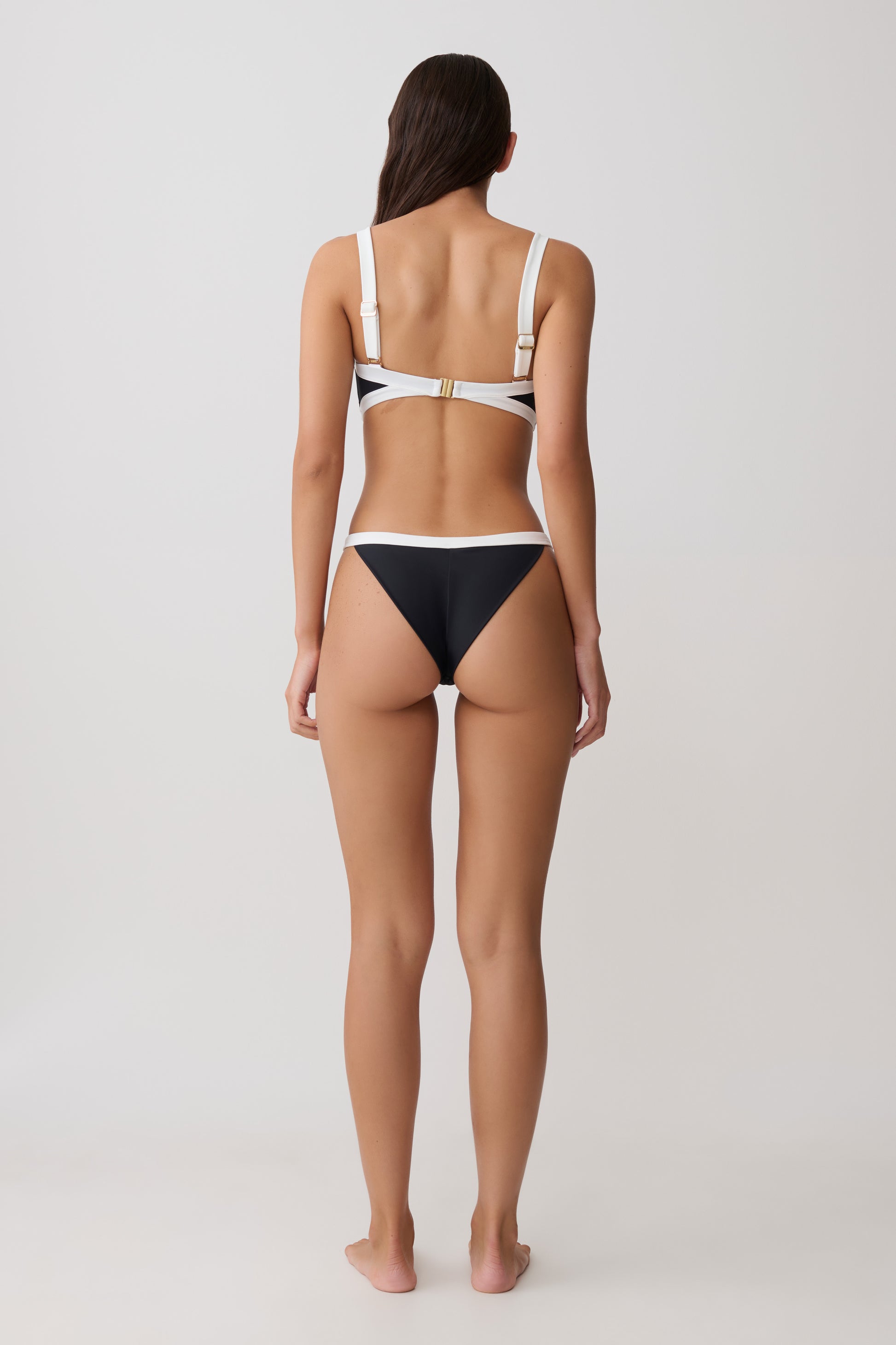 Isla Brazilian Bikini Bottom - Black/White #6