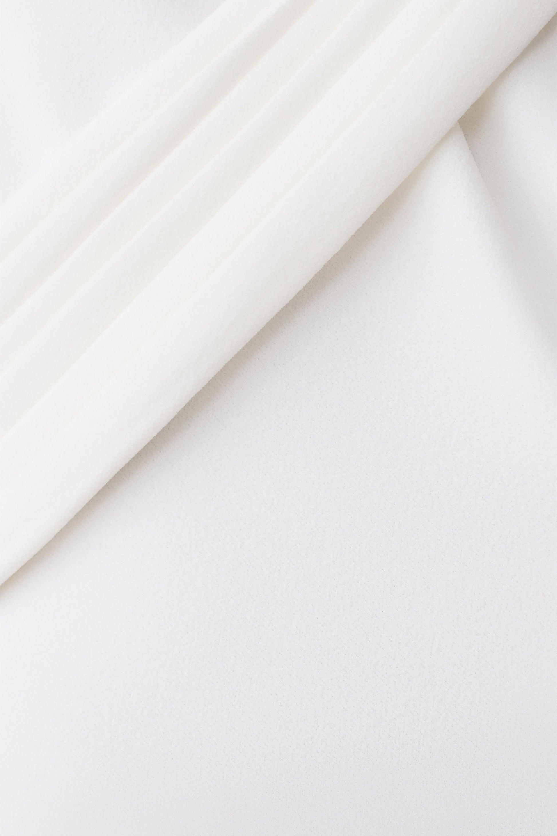 Sable Crossover Crepe Halter Top - White #6