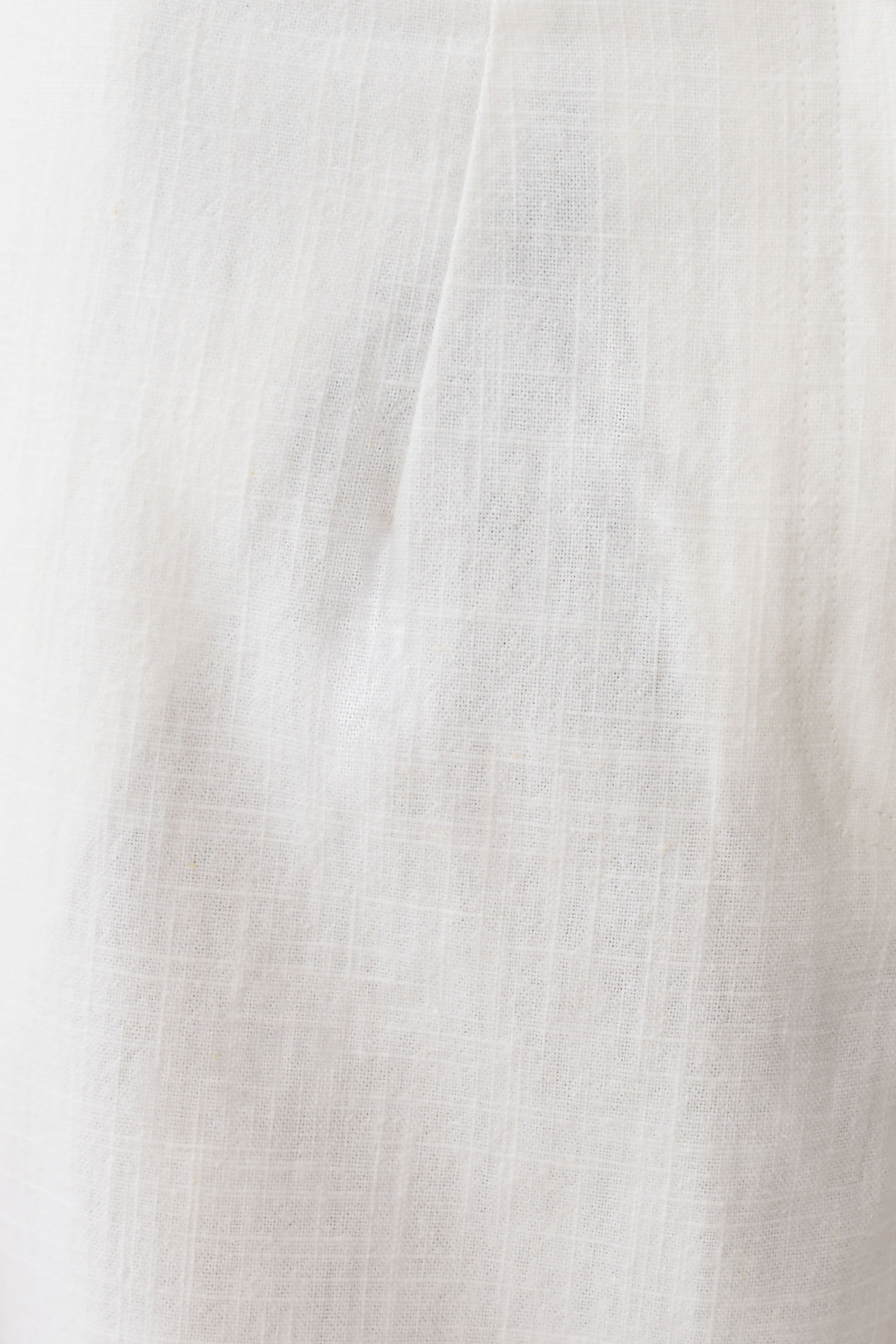 Brielle Straight Leg Linen Pant - White #9